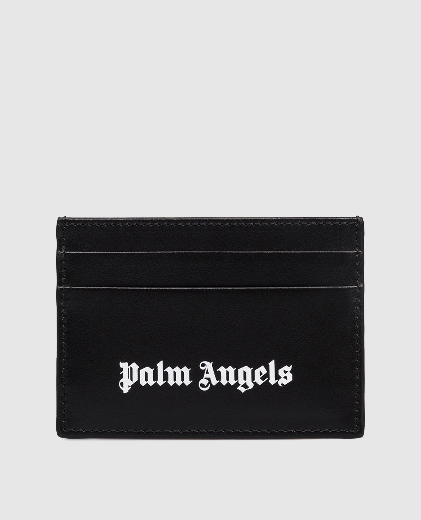 Black leather cardholder with logo print Palm Angels
Black leather cardholder with logo print Palm Angels
