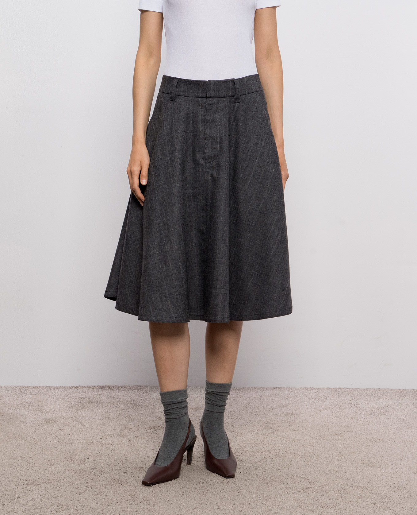 Gray wool skirt Brunello Cucinelli, Grey
Gray wool skirt Brunello Cucinelli, Grey
