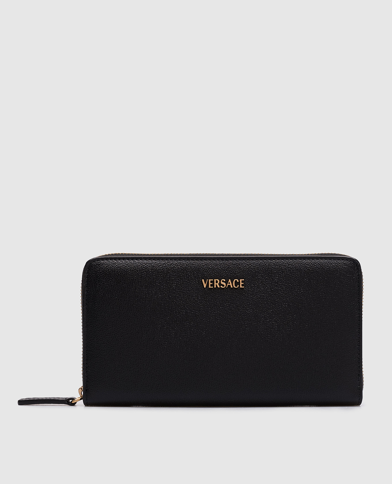 Black leather wallet with logo Versace
Black leather wallet with logo Versace