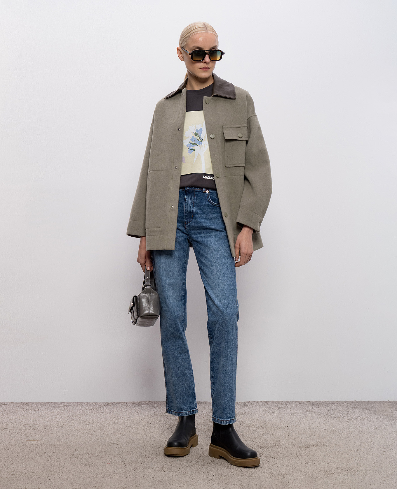 Green cropped wool coat Max & Co
Green cropped wool coat Max & Co