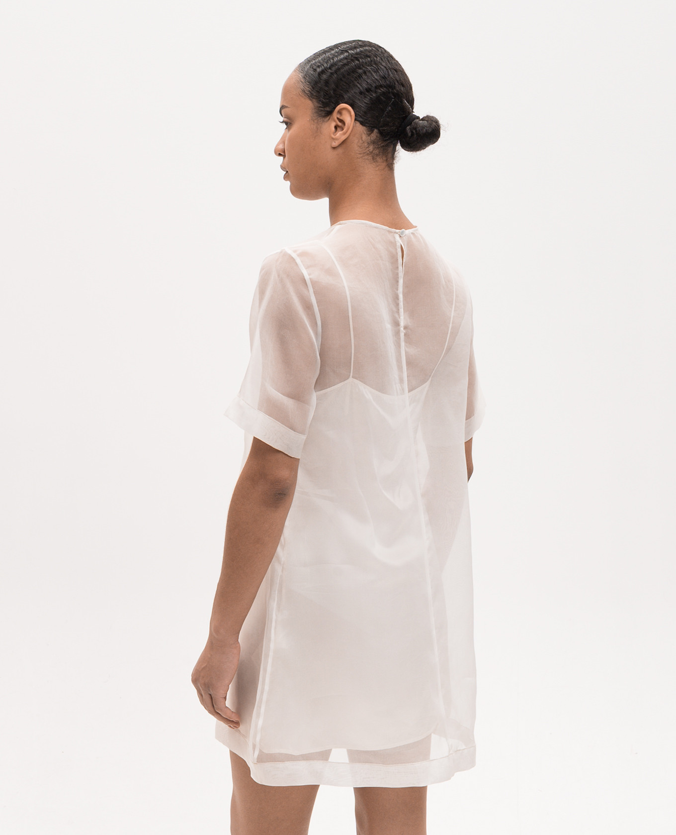 Ivory silk dress Ami Paris, Beige
Ivory silk dress Ami Paris, Beige