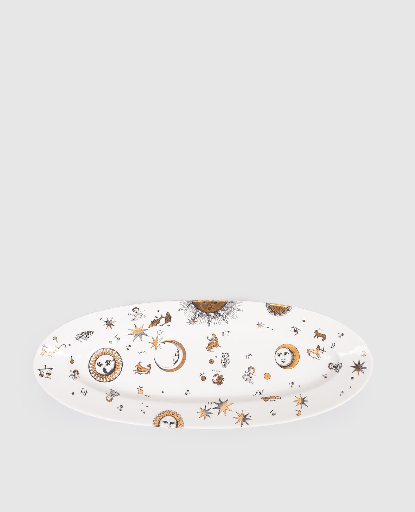 White porcelain oval dish Astronomici Fornasetti
White porcelain oval dish Astronomici Fornasetti
