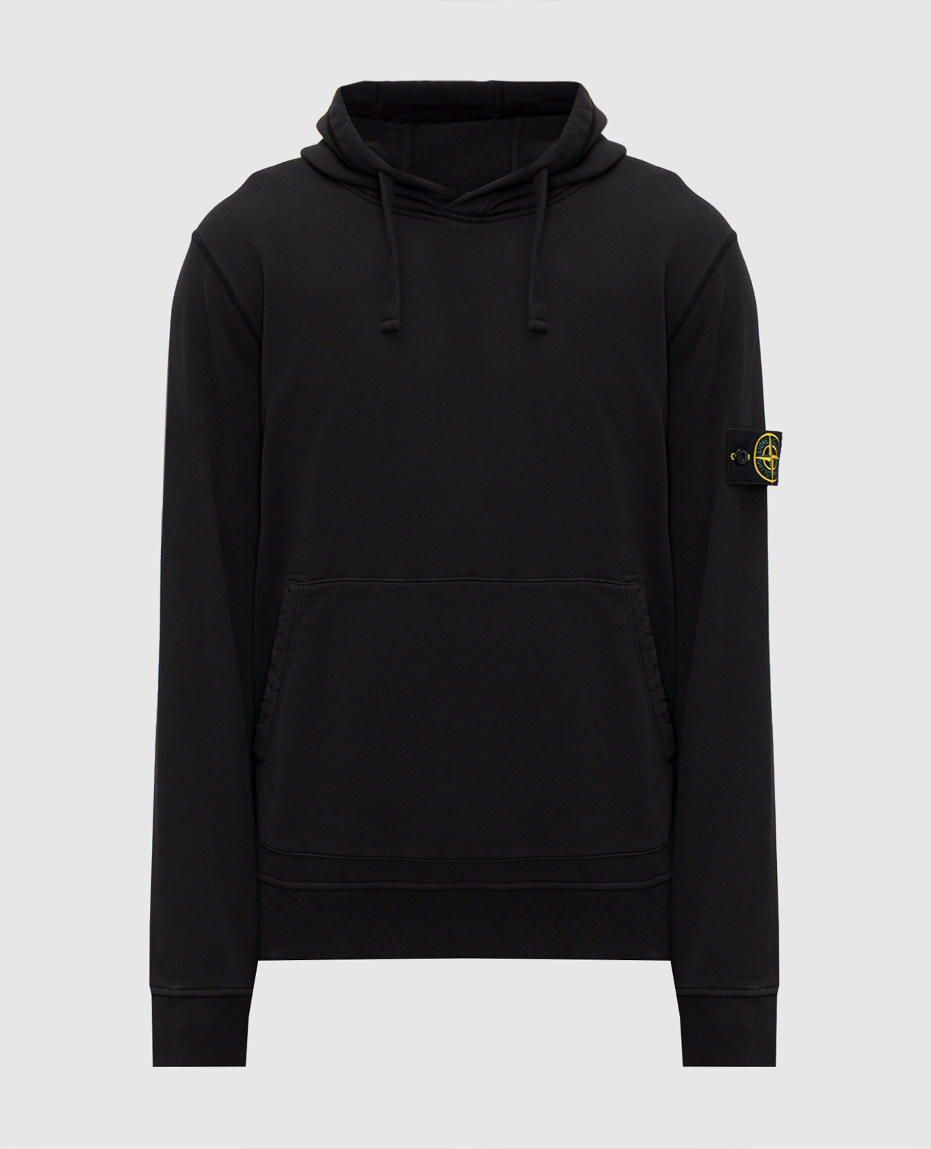 Black hoodie with logo patch Stone Island
Black hoodie with logo patch Stone Island