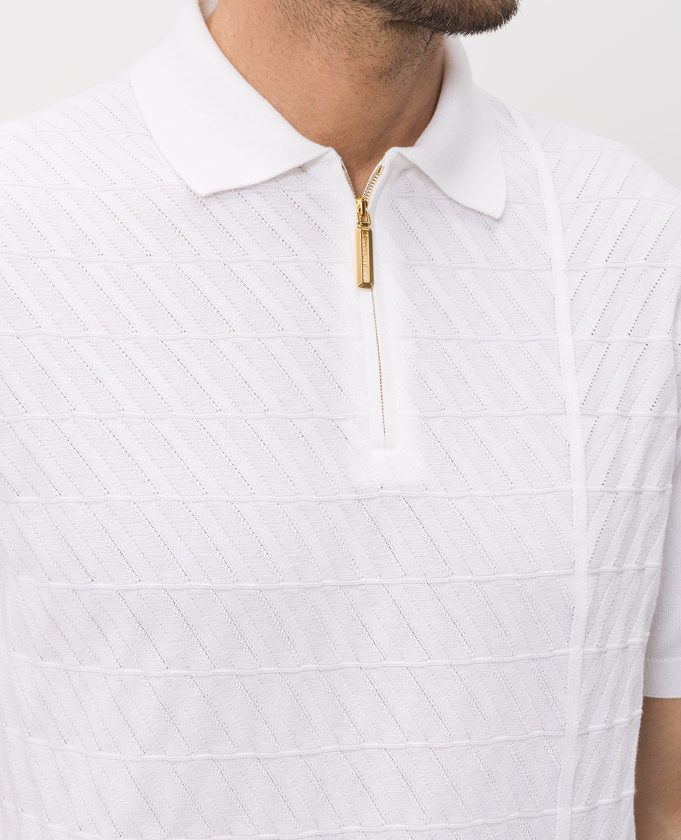White polo shirt with a pattern Stefano Ricci
White polo shirt with a pattern Stefano Ricci