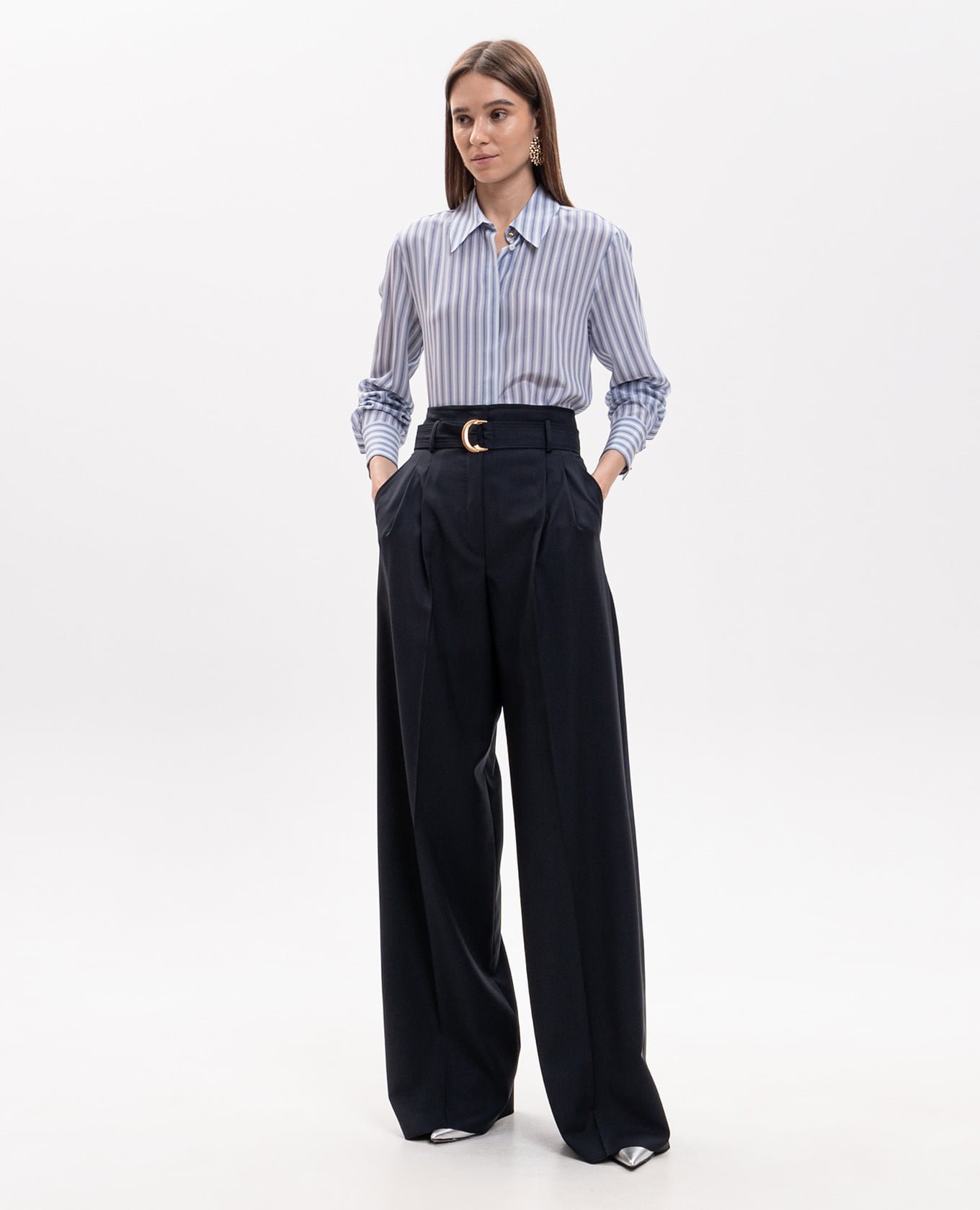 Blue wool palazzo SERIO Max Mara
Blue wool palazzo SERIO Max Mara