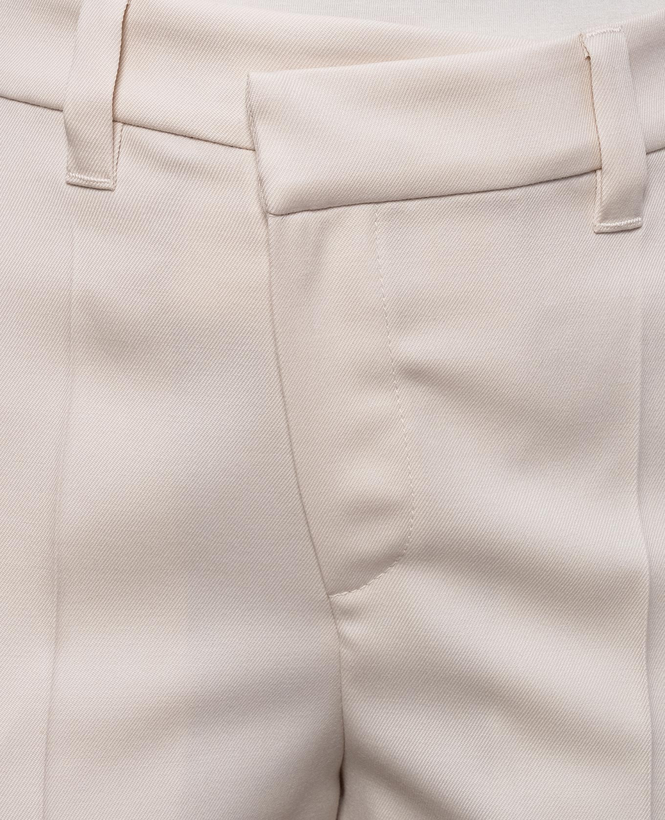 Ivory wool trousers with monil chain Brunello Cucinelli, Beige
Ivory wool trousers with monil chain Brunello Cucinelli, Beige