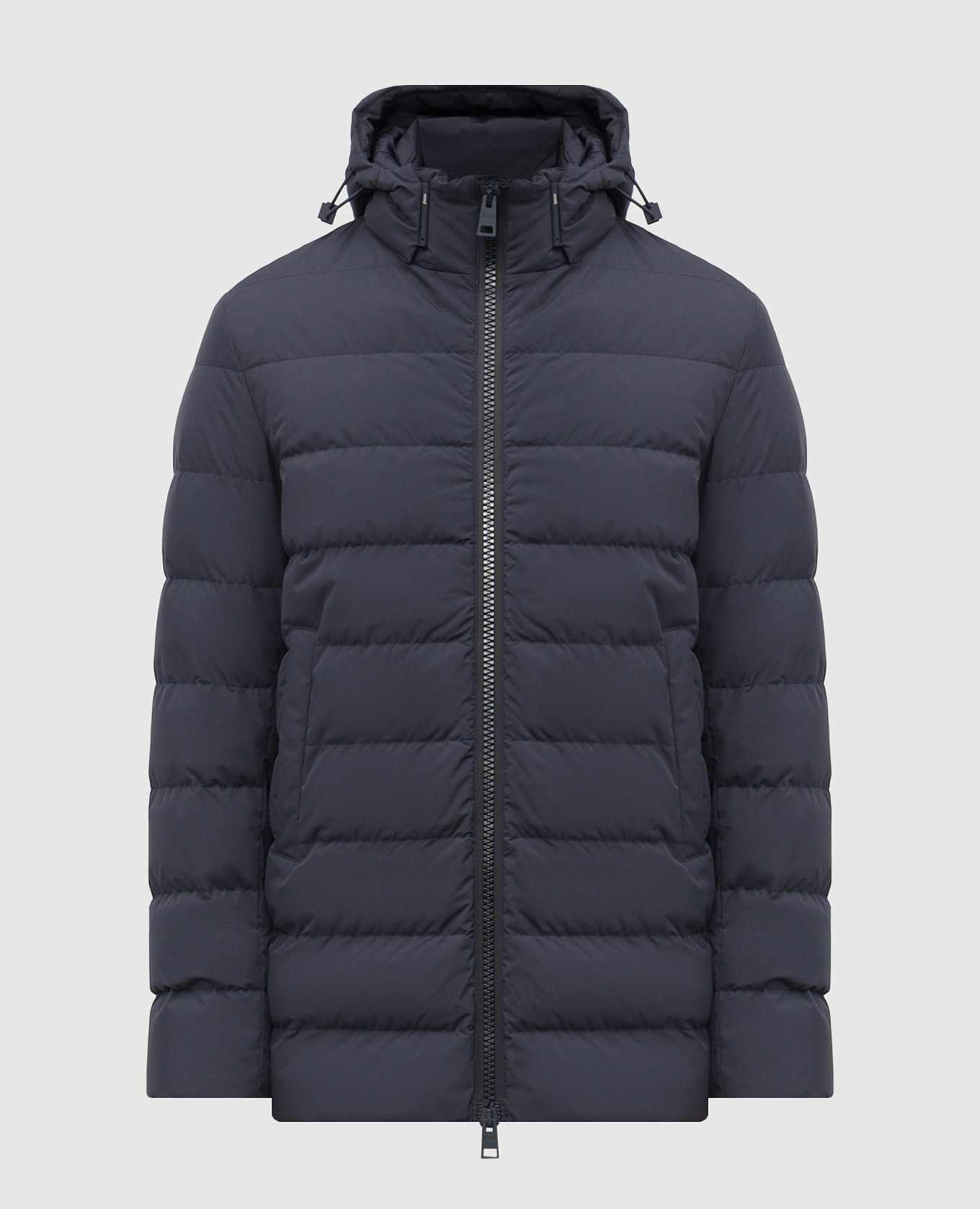 Blue down jacket with logo print Herno
Blue down jacket with logo print Herno