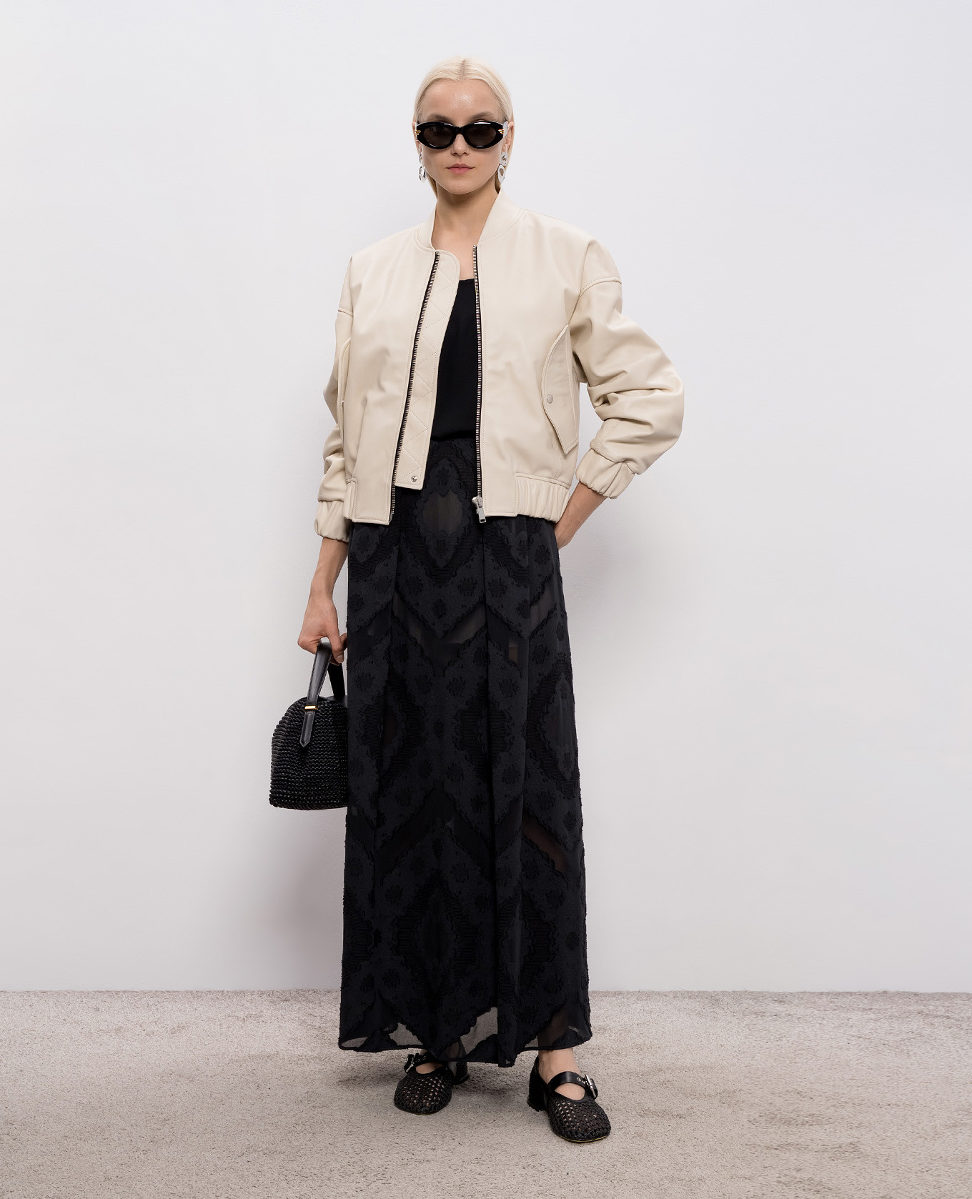 Black woven pattern maxi skirt Agnona
Black woven pattern maxi skirt Agnona