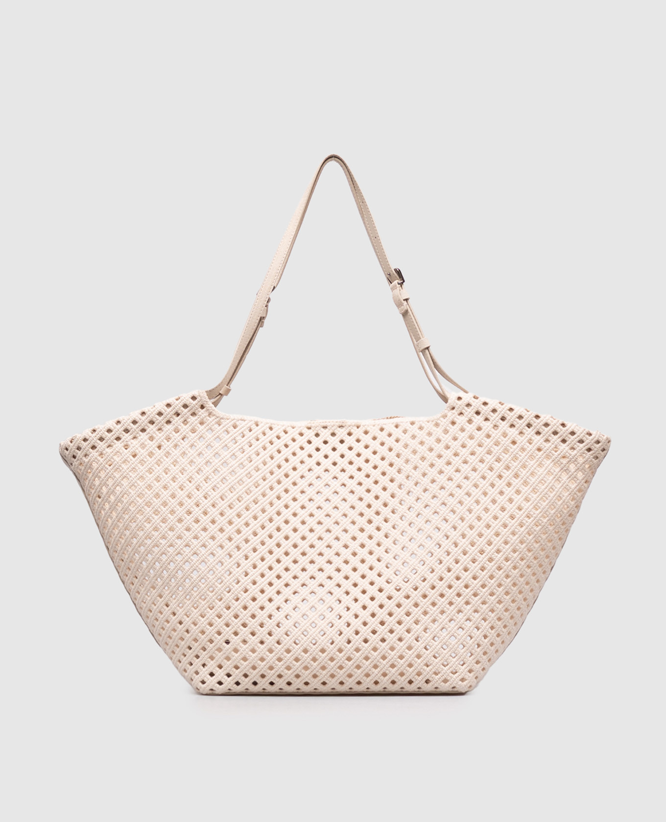 Sartorial ivory openwork tote bag Brunello Cucinelli, Beige
Sartorial ivory openwork tote bag Brunello Cucinelli, Beige