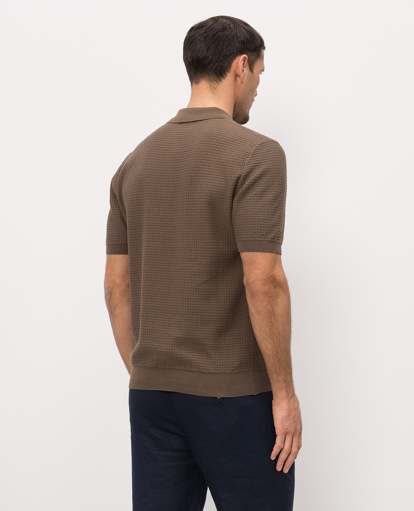 Brown polo shirt with pattern Morgano
Brown polo shirt with pattern Morgano