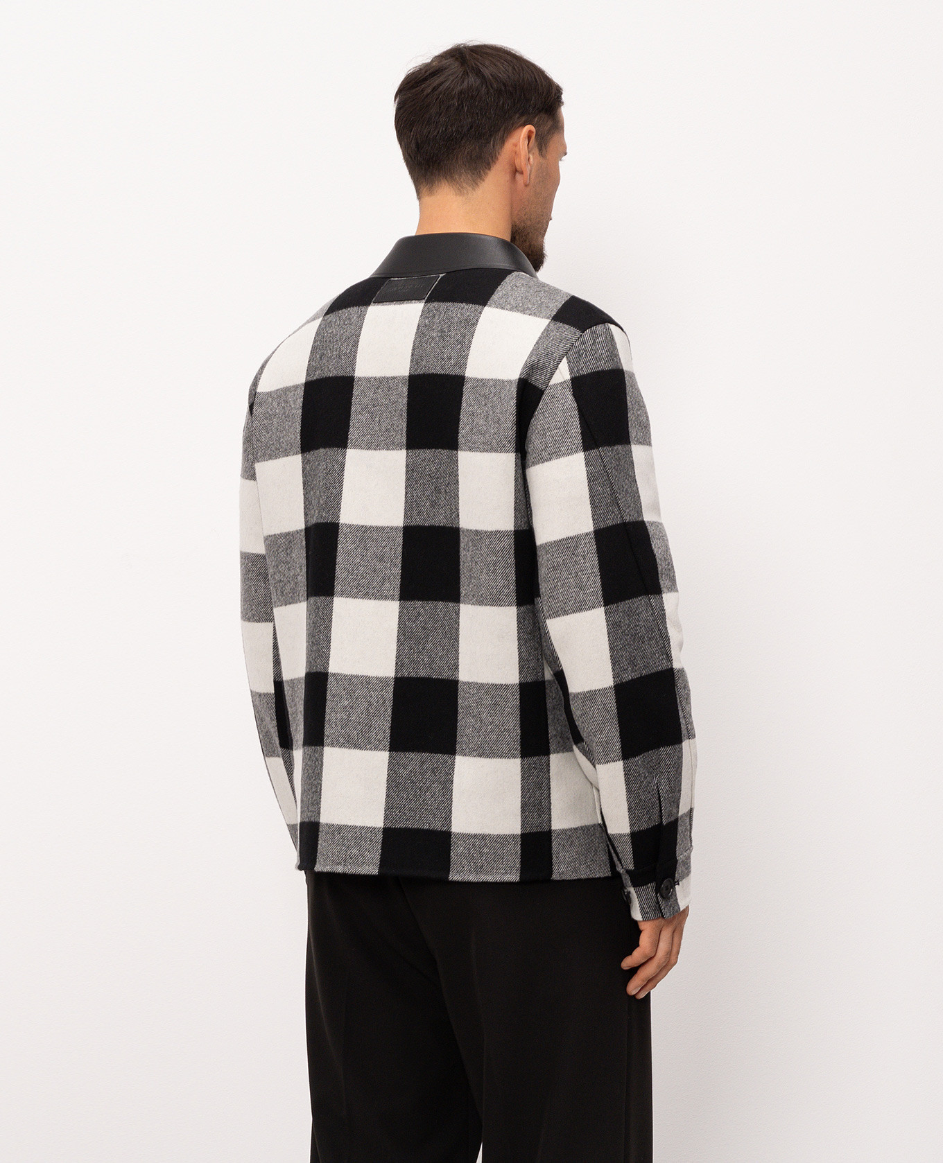 Checked shirt-style wool jacket Givenchy, Black
Checked shirt-style wool jacket Givenchy, Black
