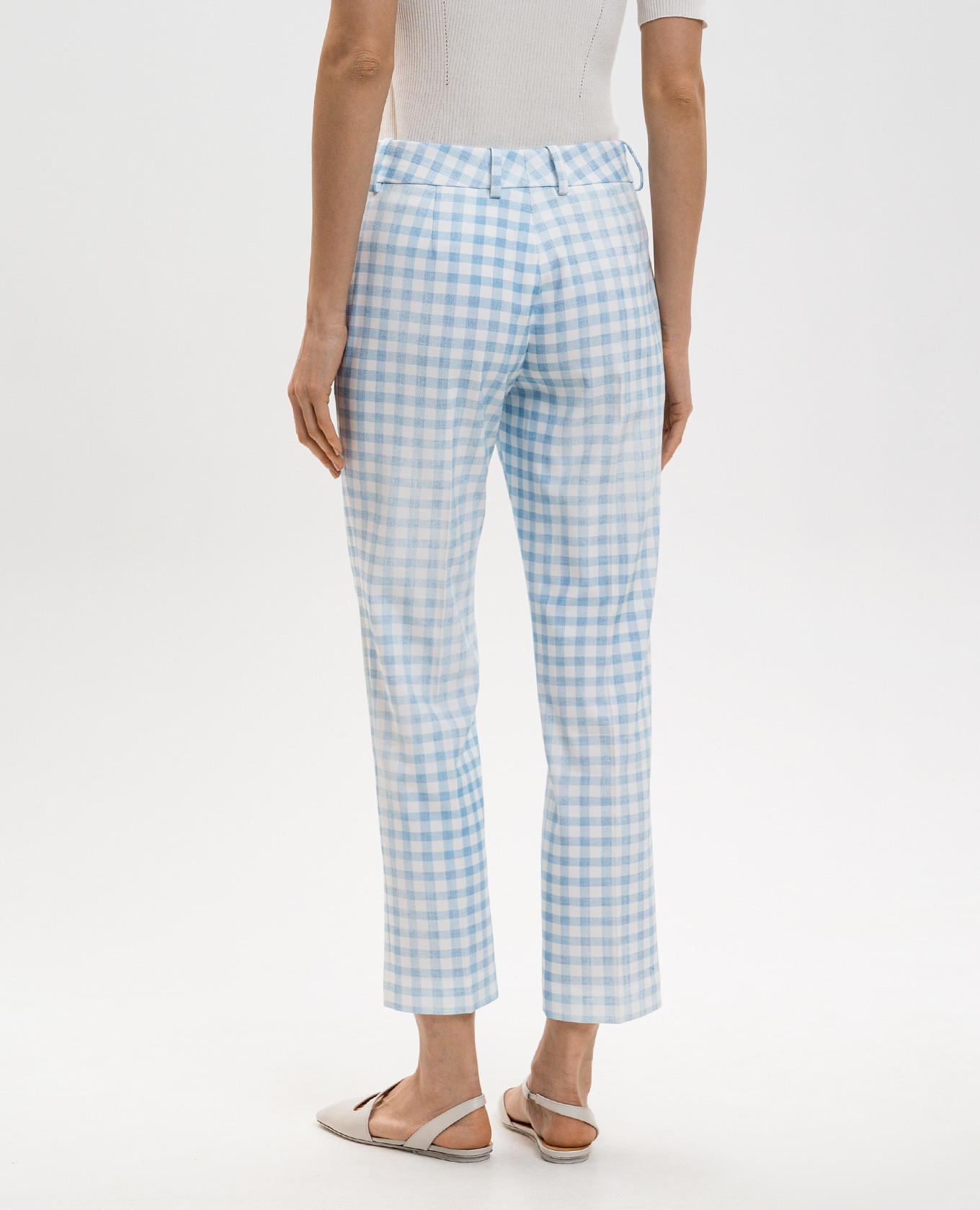 Blue checked pants Ermanno Scervino, Light blue
Blue checked pants Ermanno Scervino, Light blue