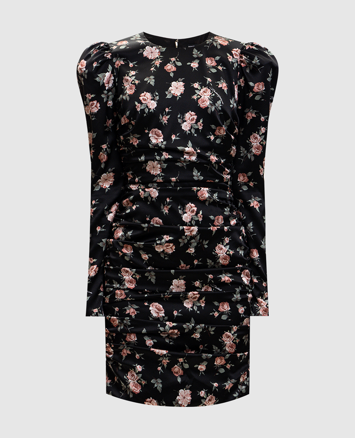 Black silk mini dress with printed drape Dolce&Gabbana
Black silk mini dress with printed drape Dolce&Gabbana