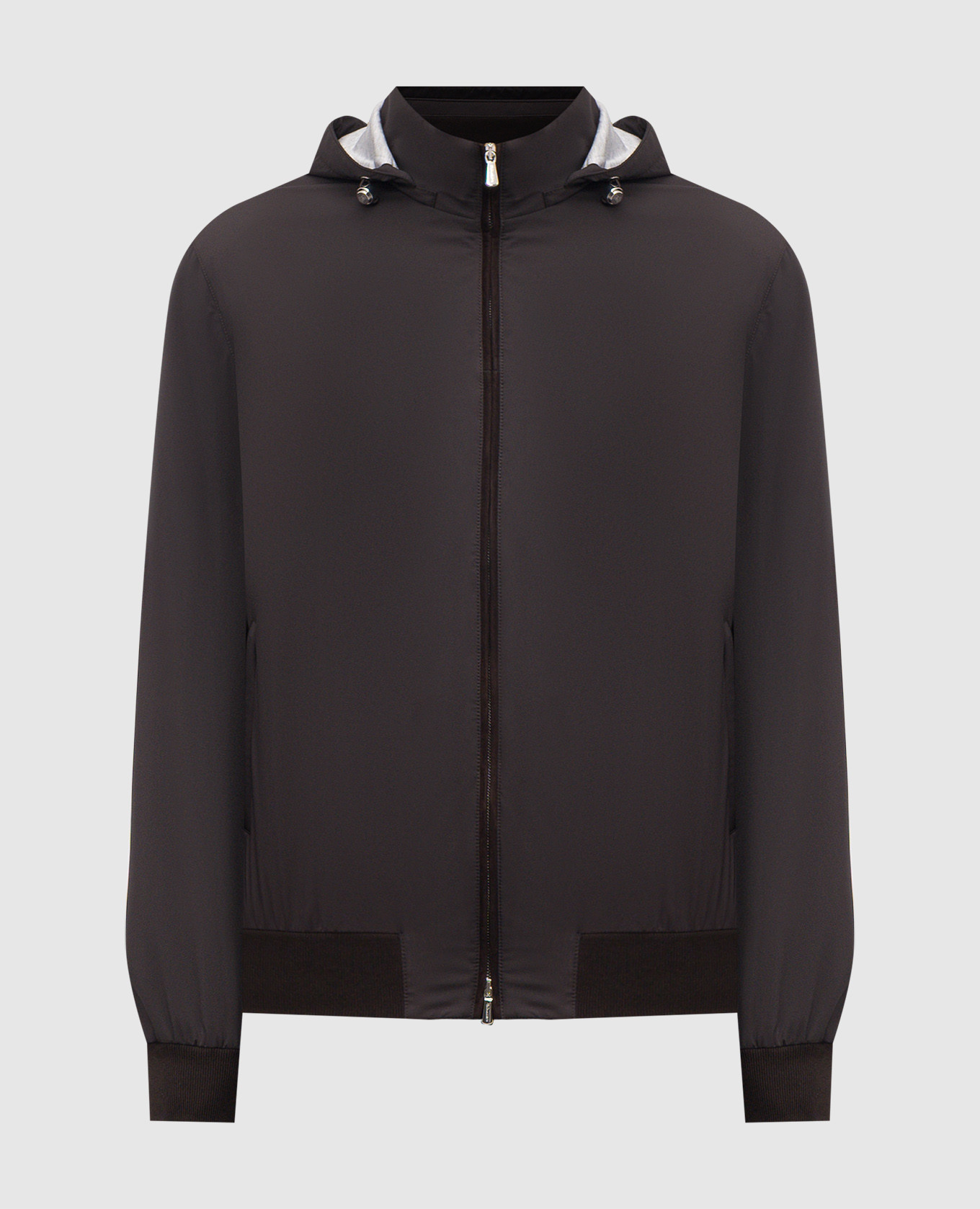 Brown jacket with hood Enrico Mandelli
Brown jacket with hood Enrico Mandelli