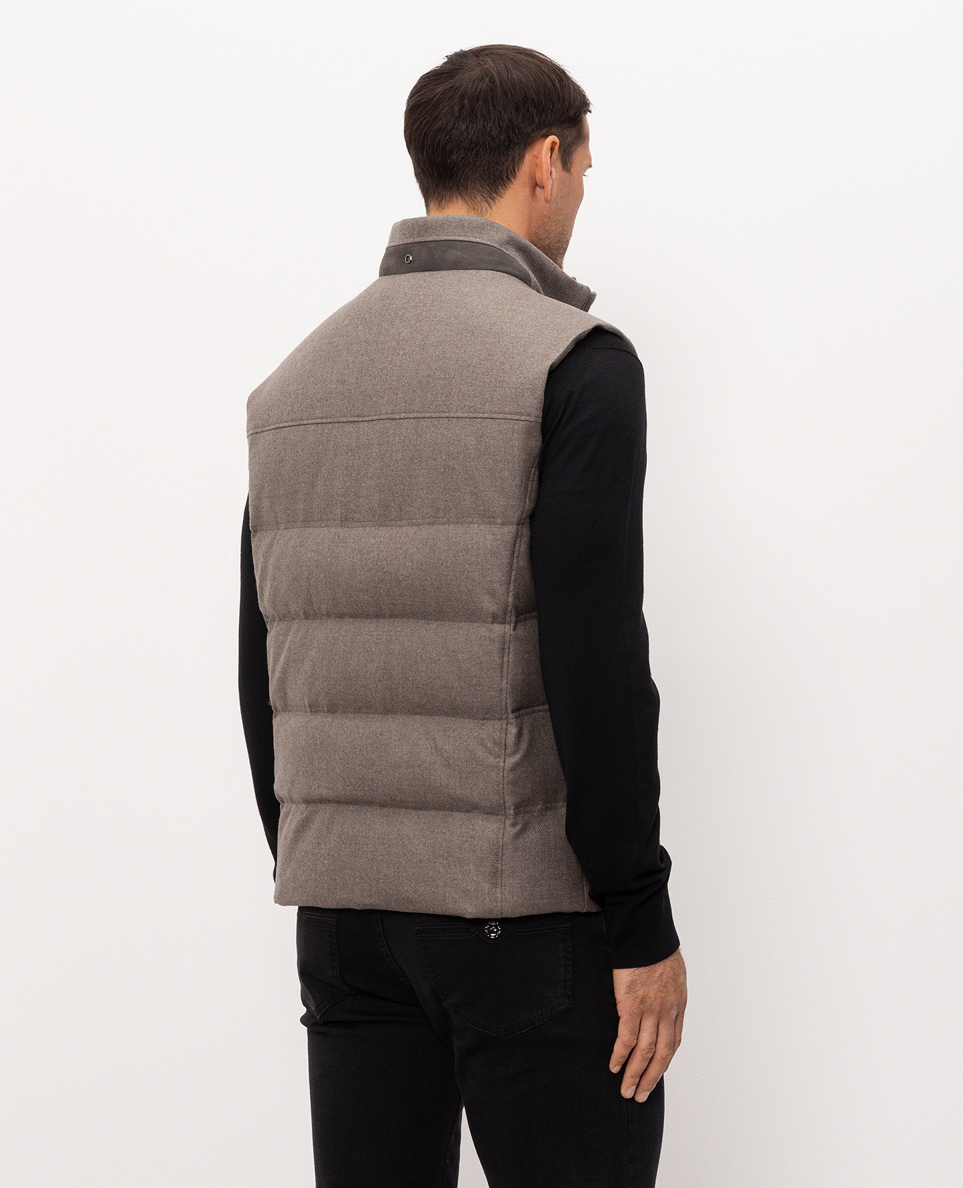 Grey wool and cashmere down vest Stefano Ricci
Grey wool and cashmere down vest Stefano Ricci
