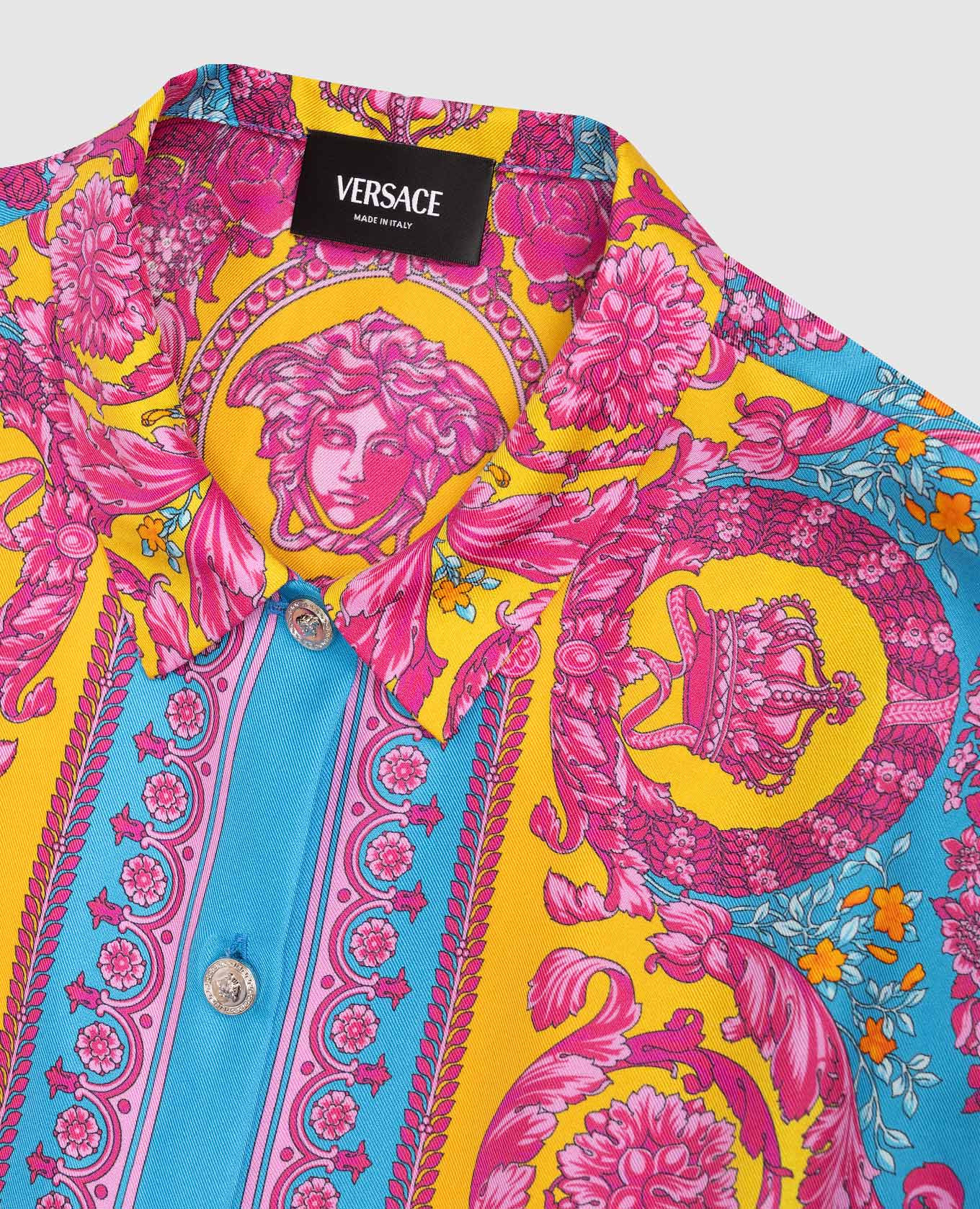 Children's silk blouse with Electric Barocco print Versace, Blue
Children's silk blouse with Electric Barocco print Versace, Blue