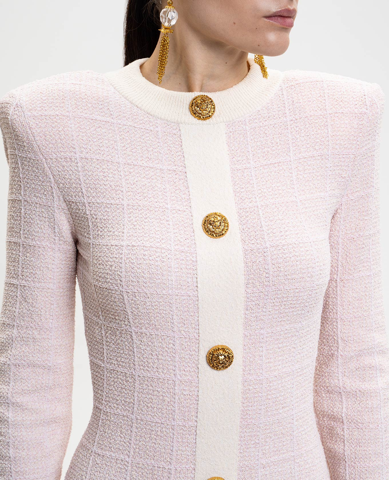 Pink tweed mini dress Balmain
Pink tweed mini dress Balmain