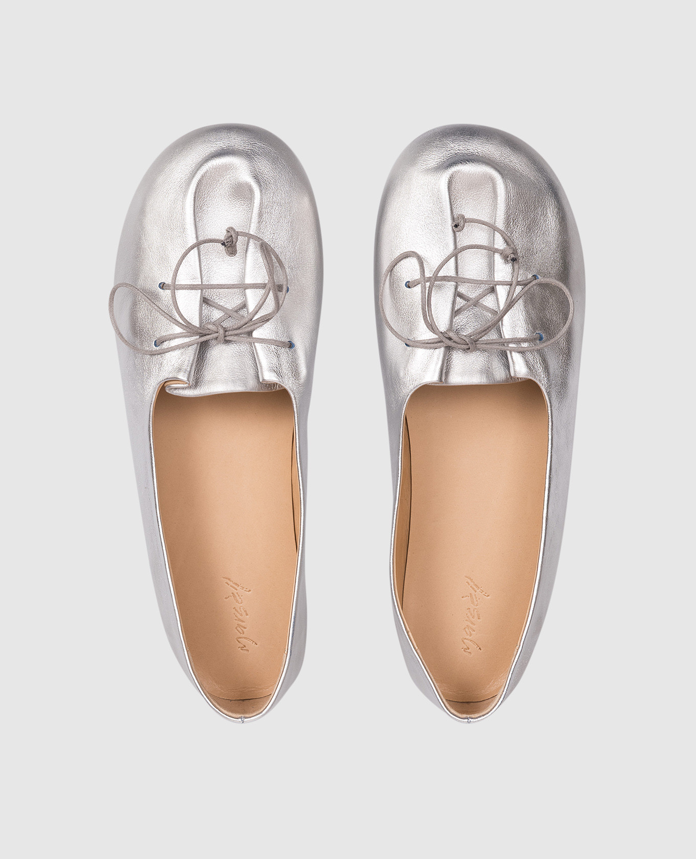 Girella silver leather ballet flats Marsell
Girella silver leather ballet flats Marsell