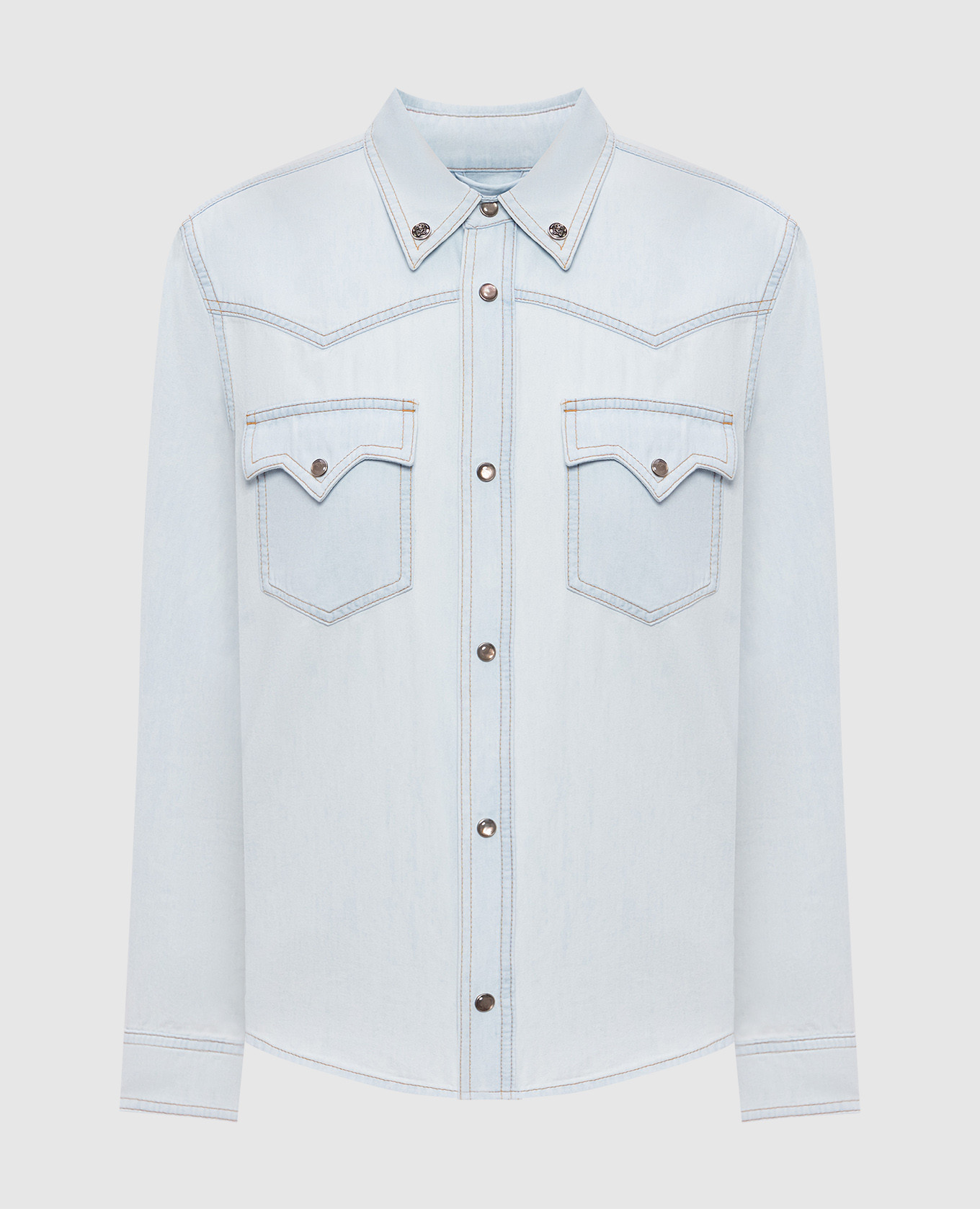 Blue denim shirt Versace, Light blue
Blue denim shirt Versace, Light blue