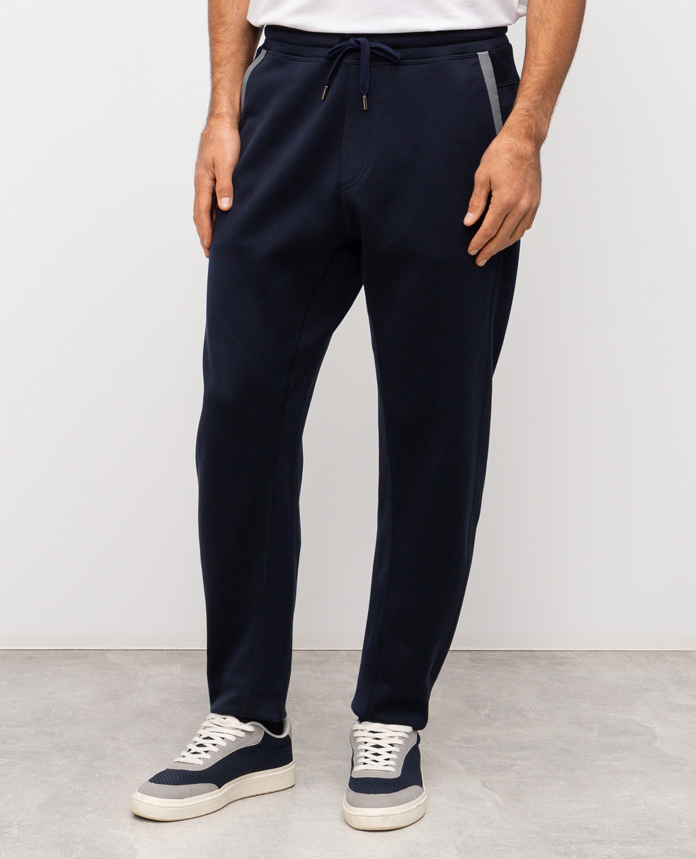 Blue sweatpants with logo print Brunello Cucinelli
Blue sweatpants with logo print Brunello Cucinelli