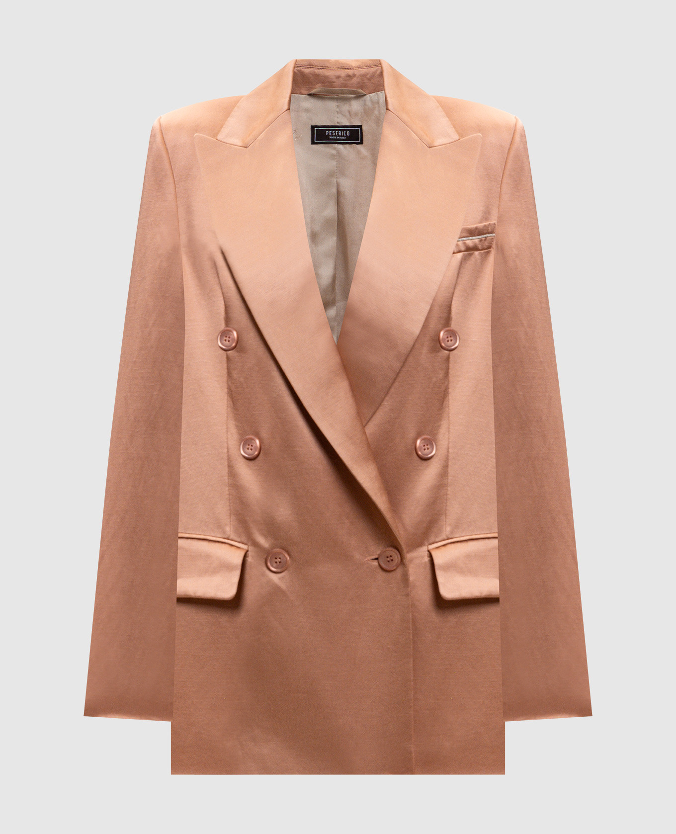 Pink double-breasted jacket with linen Peserico
Pink double-breasted jacket with linen Peserico