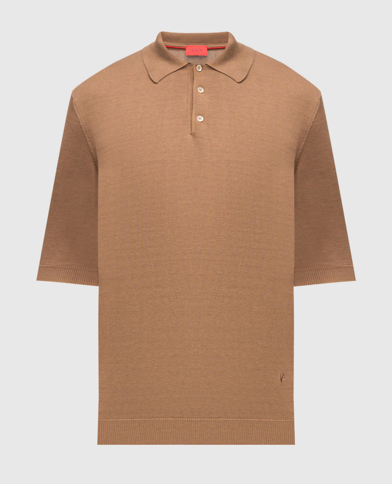 Brown silk polo shirt ISAIA
Brown silk polo shirt ISAIA