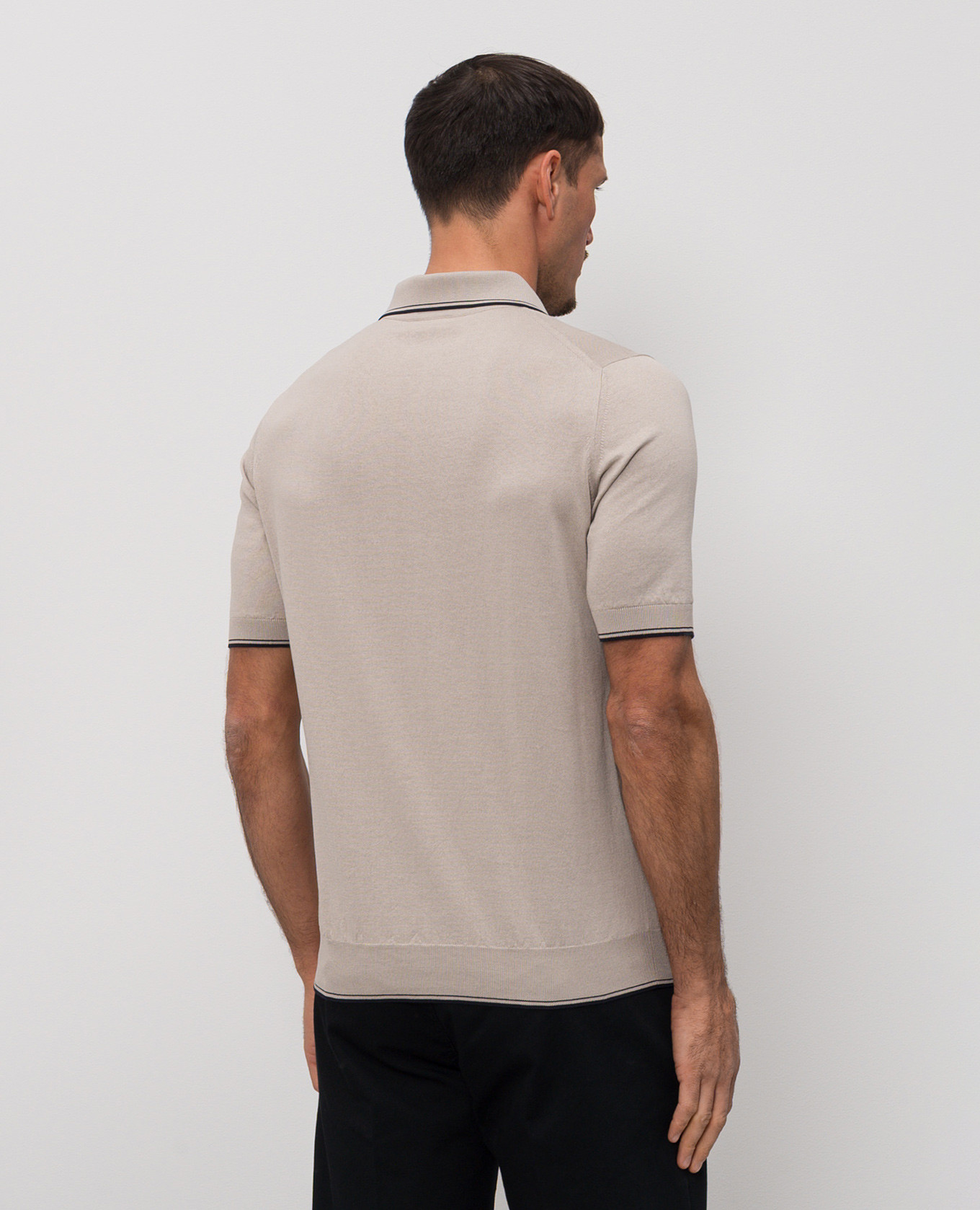 Beige polo with silk Castangia dal 1850
Beige polo with silk Castangia dal 1850