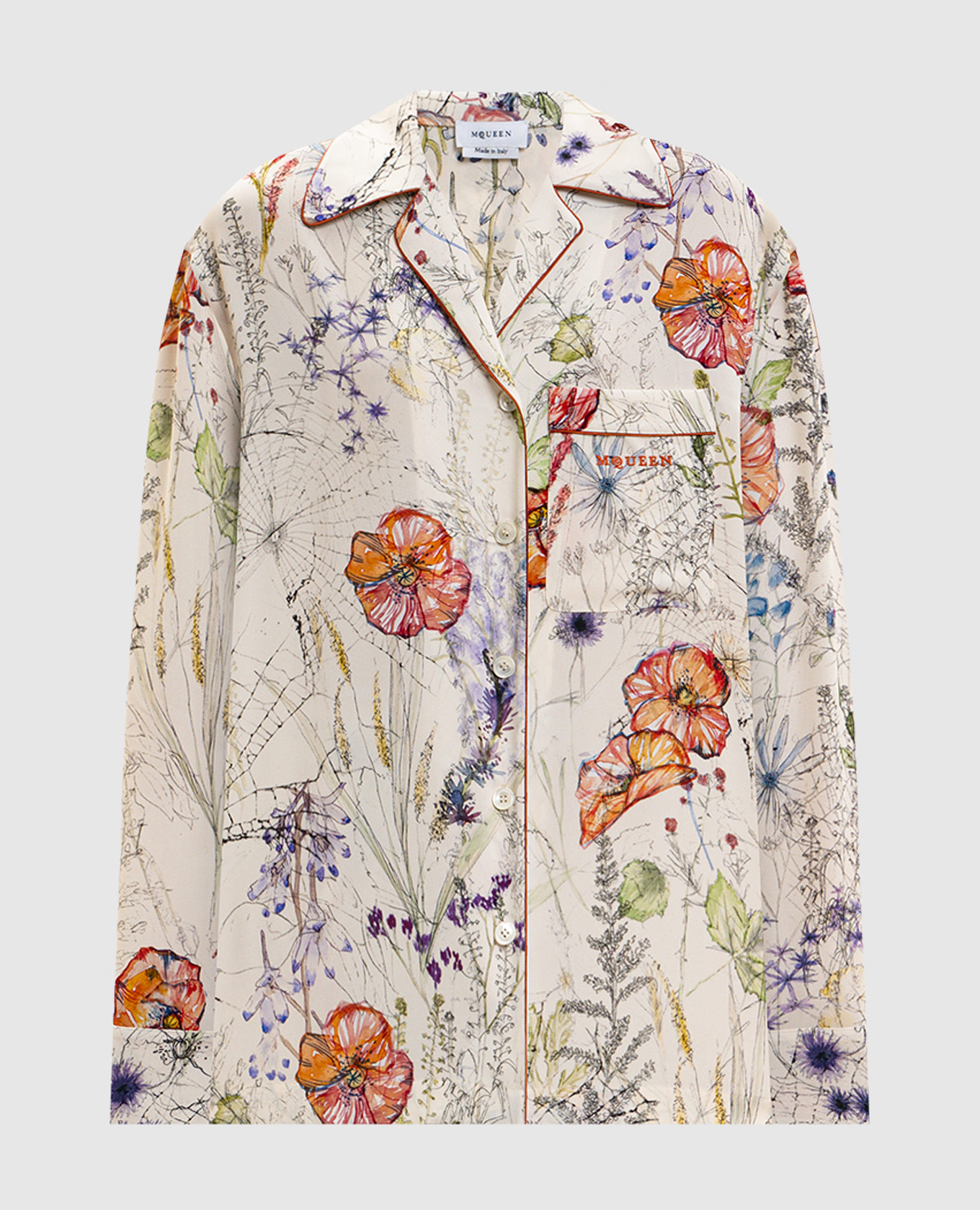 Meadow Floral Pajama-Style White Shirt Alexander McQueen
Meadow Floral Pajama-Style White Shirt Alexander McQueen