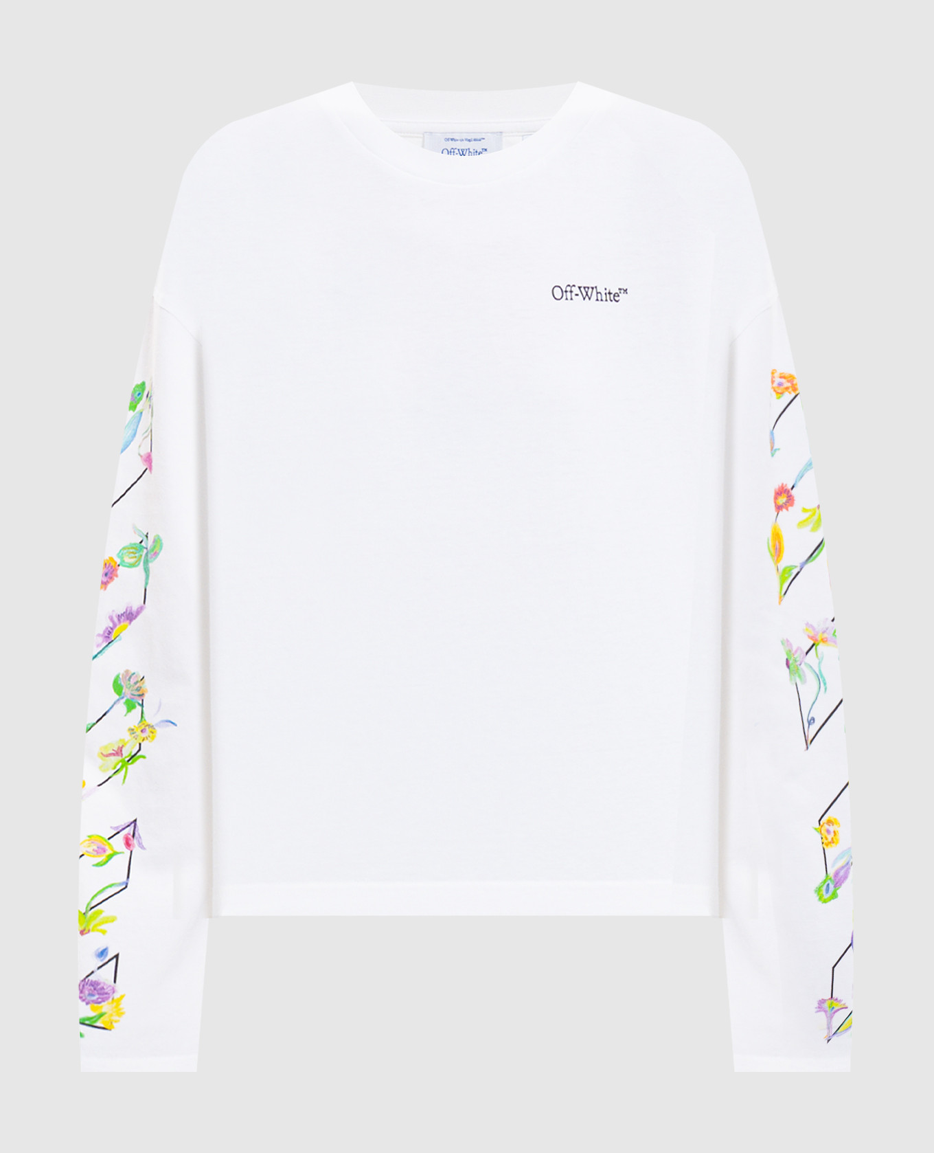 White long-sleeve with branded floral print Off-White
White long-sleeve with branded floral print Off-White