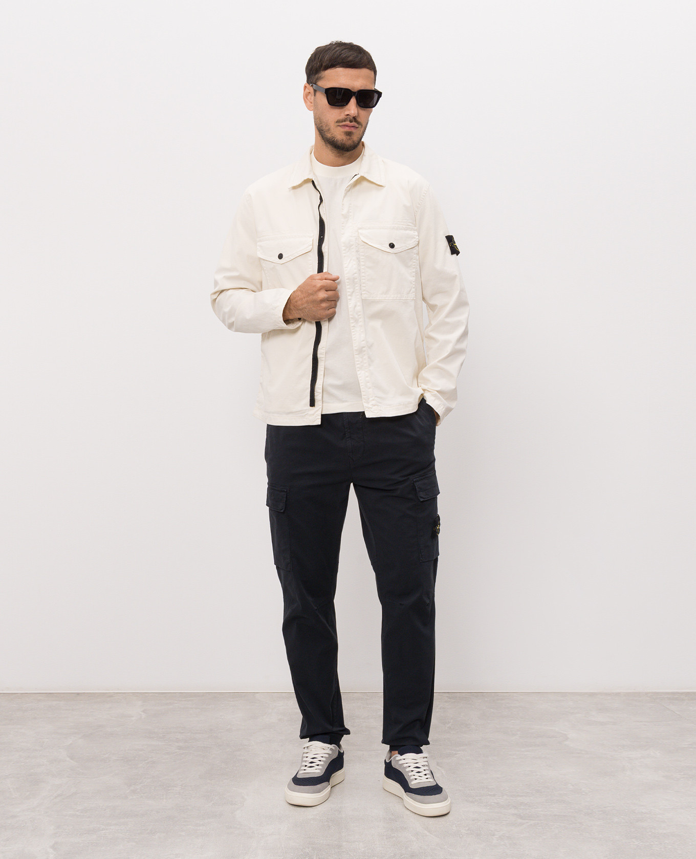 Ivory zip-up shirt Stone Island, Beige
Ivory zip-up shirt Stone Island, Beige