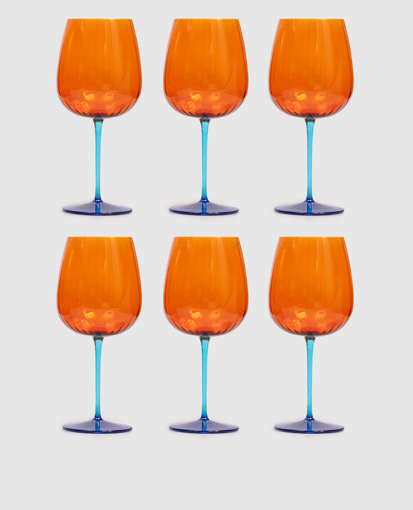 Set of orange Joy gin glasses 6 pcs La Reine
Set of orange Joy gin glasses 6 pcs La Reine