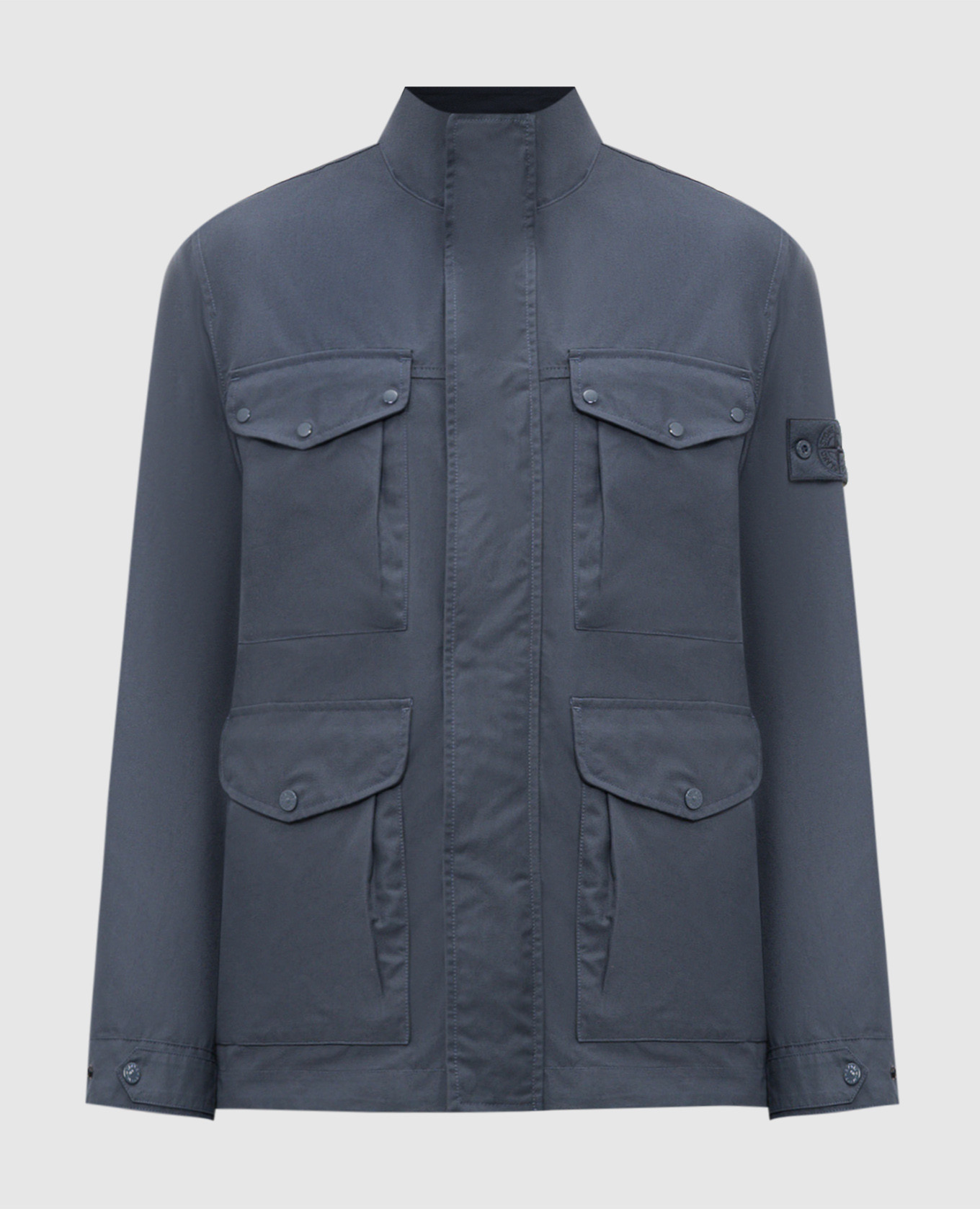 Blue jacket with logo patch Stone Island
Blue jacket with logo patch Stone Island