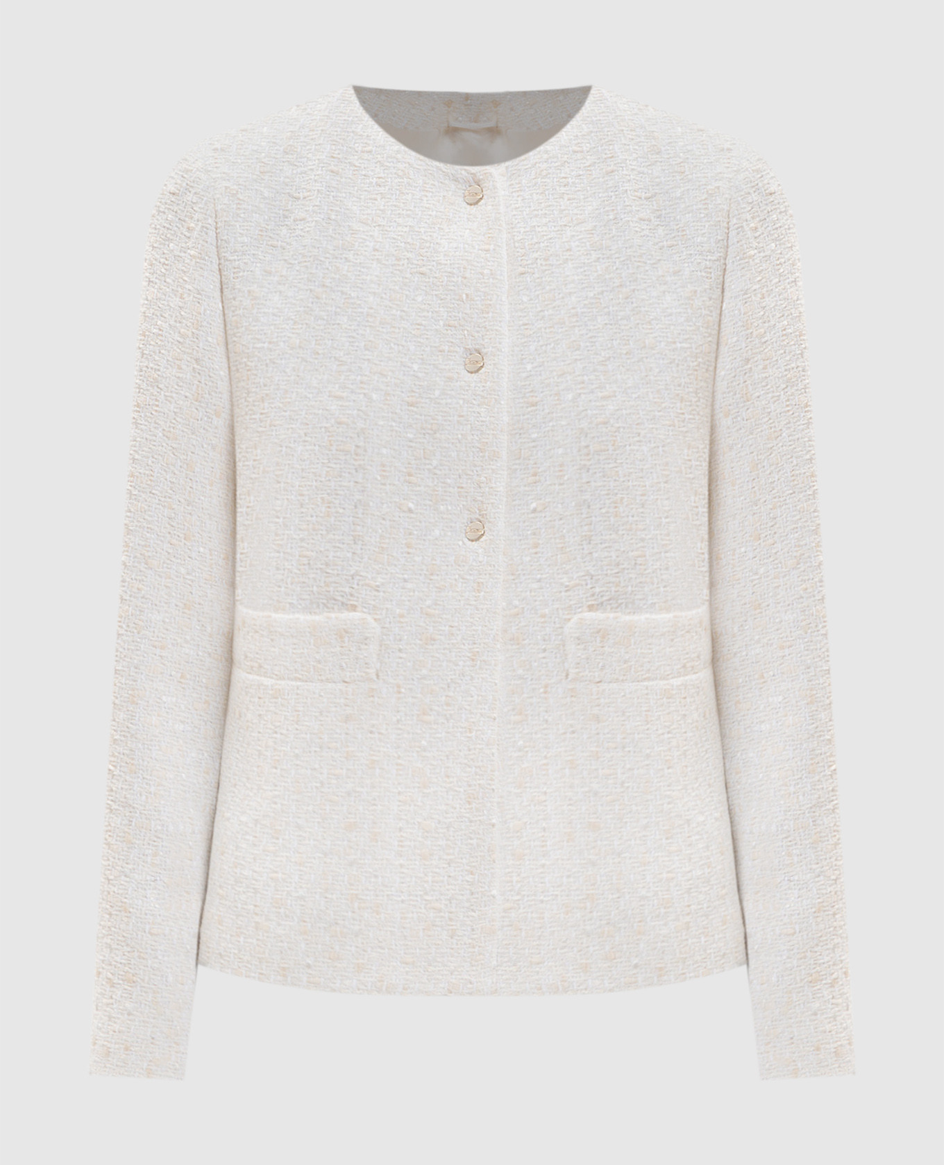 Ivory tweed jacket Herno, Beige
Ivory tweed jacket Herno, Beige