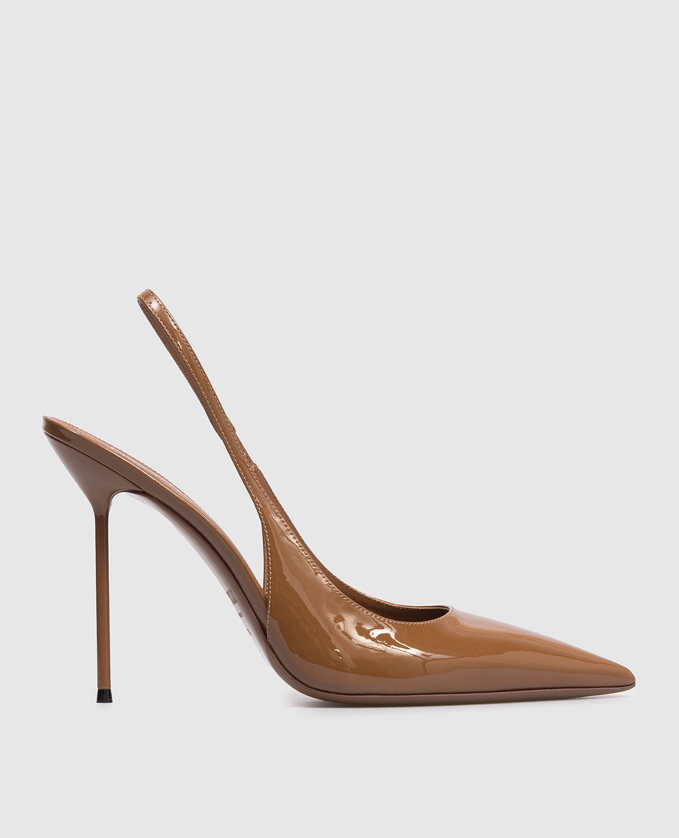 Brown patent leather slingbacks LIDIA Paris Texas
Brown patent leather slingbacks LIDIA Paris Texas