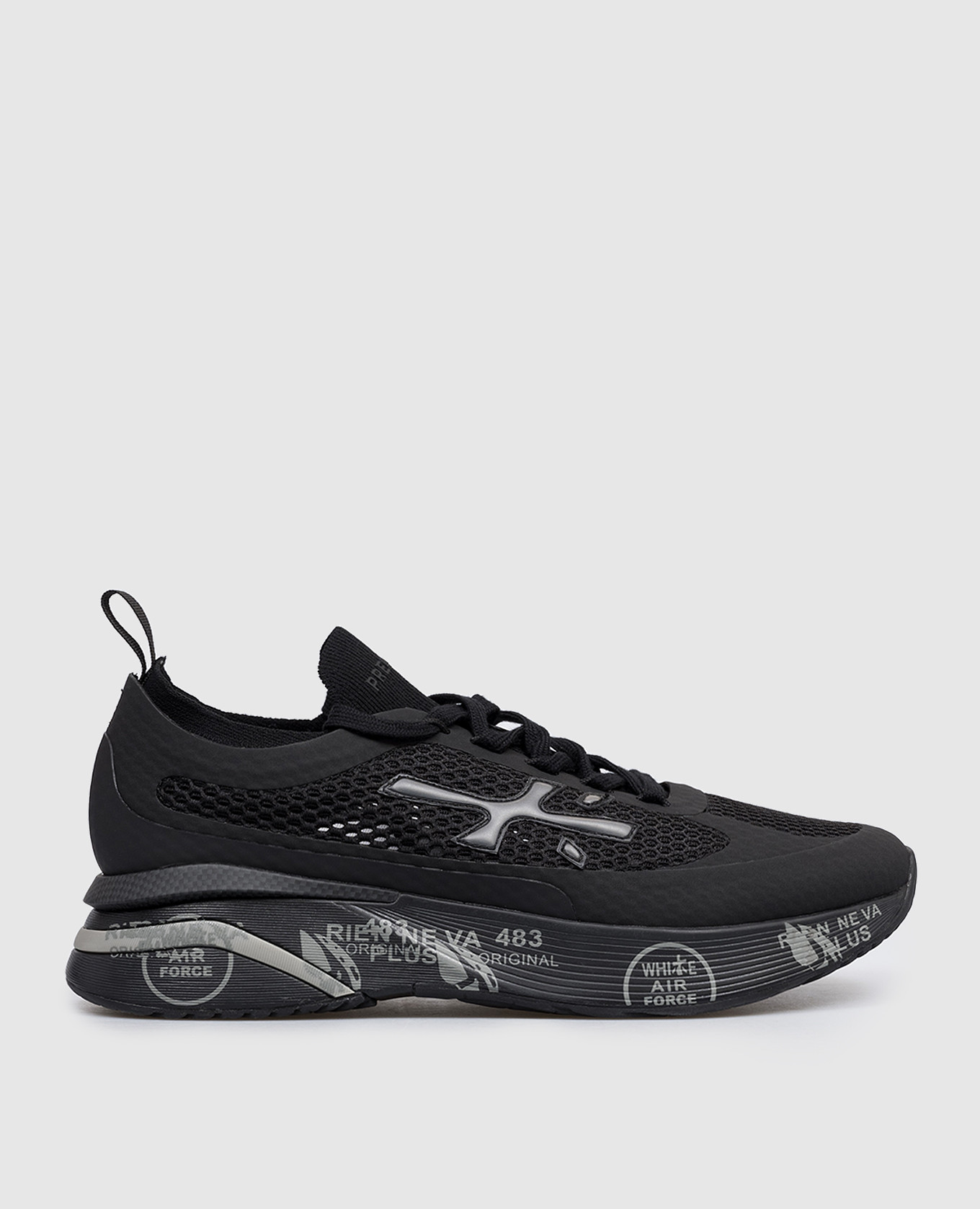 Black MOERUN sneakers with textured emblem Premiata
Black MOERUN sneakers with textured emblem Premiata