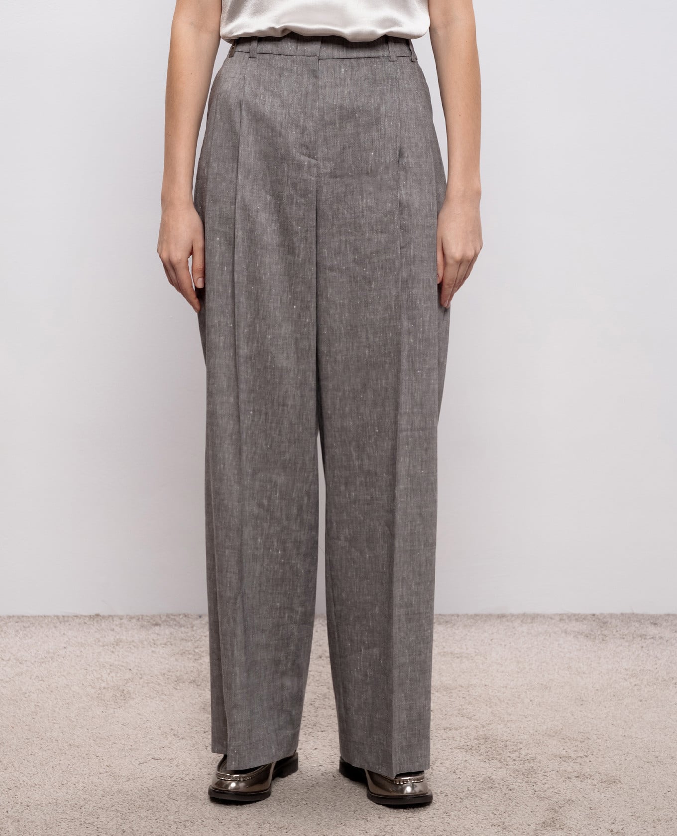Gray linen and wool pants Peserico, Grey
Gray linen and wool pants Peserico, Grey