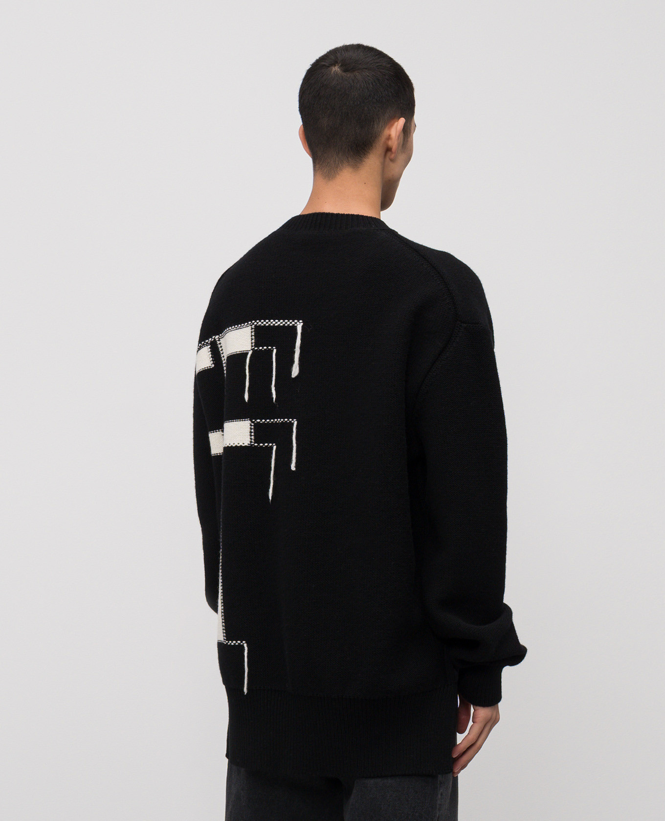 Black wool sweater with logo Off-White
Black wool sweater with logo Off-White