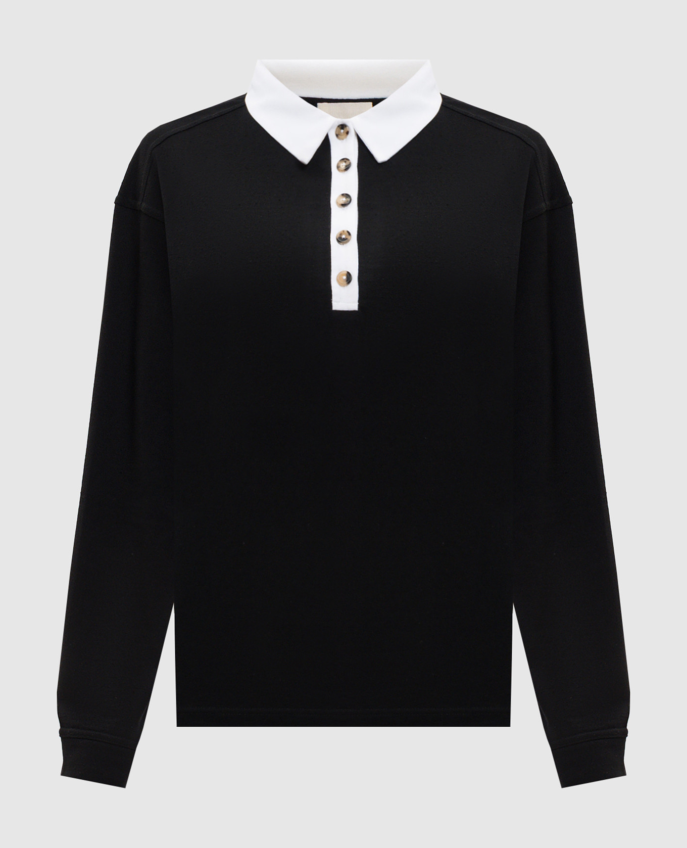 Faithful black silk polo shirt Khaite
Faithful black silk polo shirt Khaite