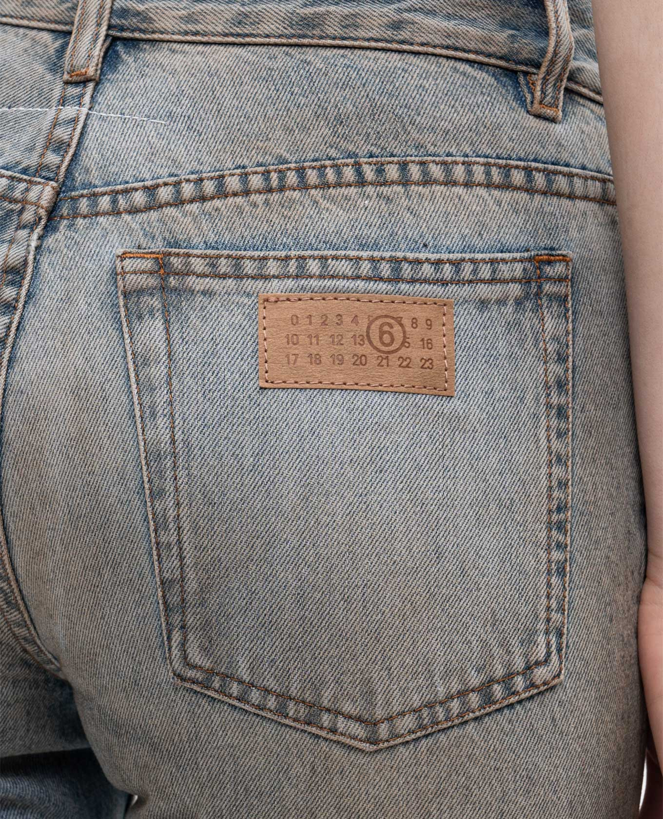 Blue jeans with a vintage effect Maison Margiela MM6
Blue jeans with a vintage effect Maison Margiela MM6