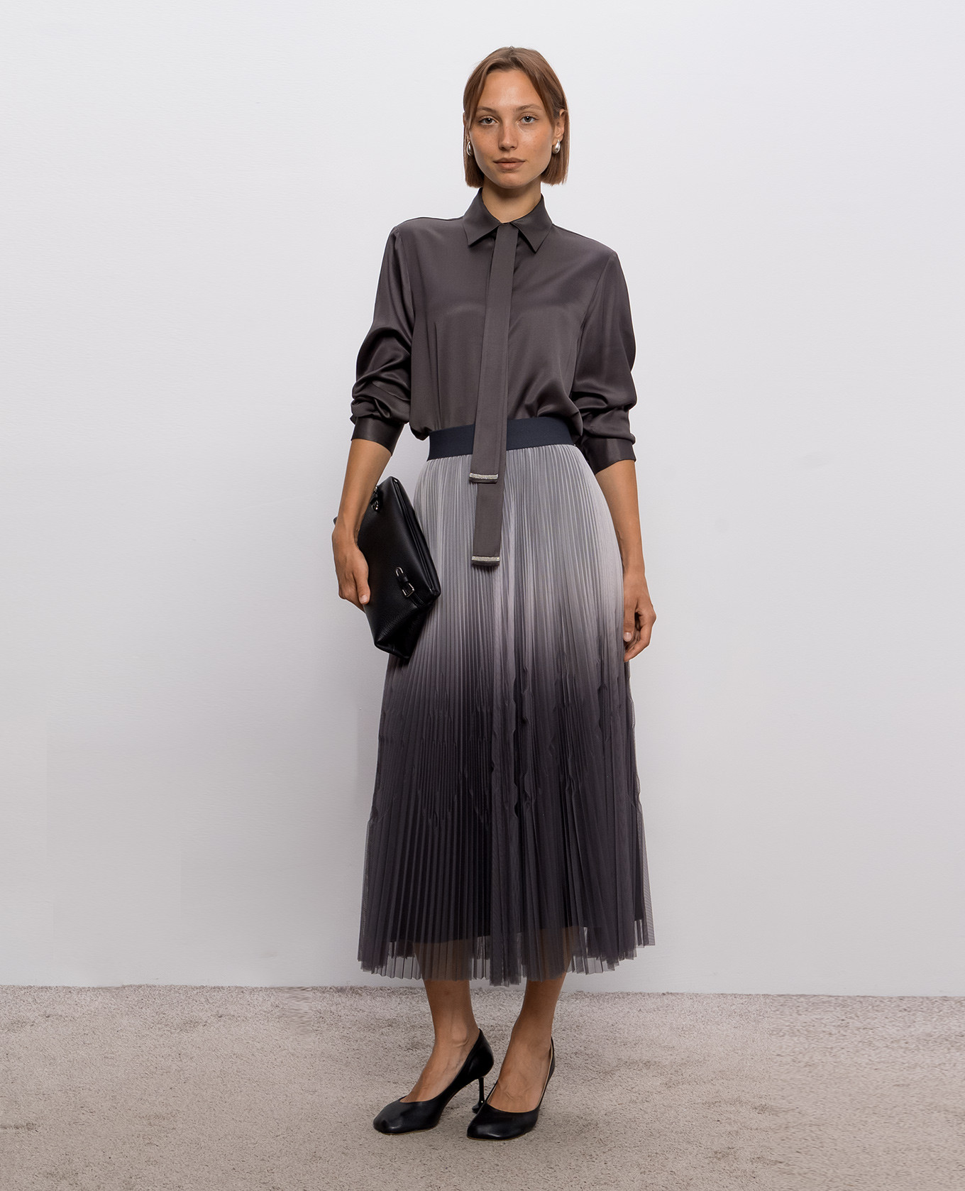 Gray pleated skirt Peserico, Grey
Gray pleated skirt Peserico, Grey