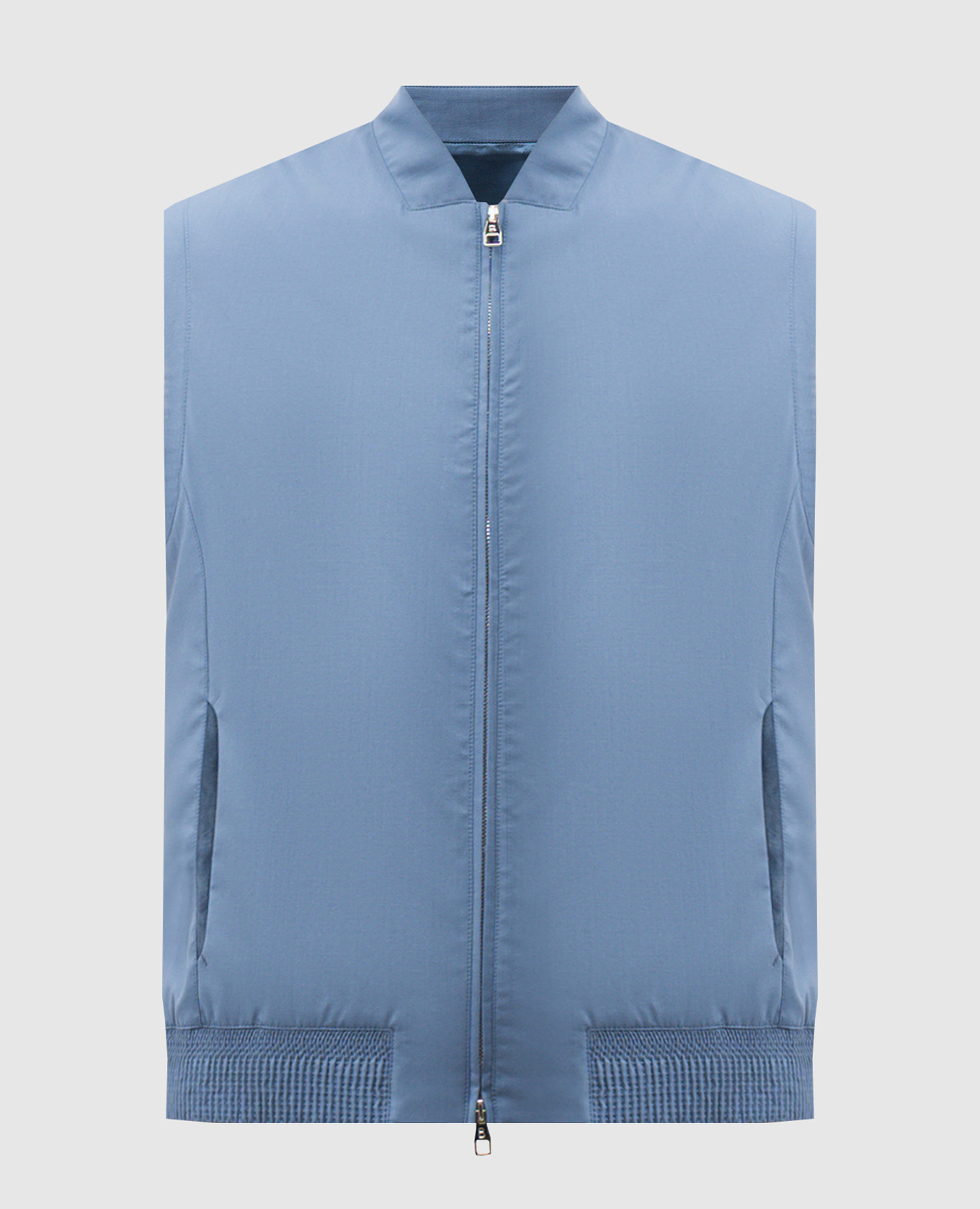 Blue wool vest Brett Johnson
Blue wool vest Brett Johnson