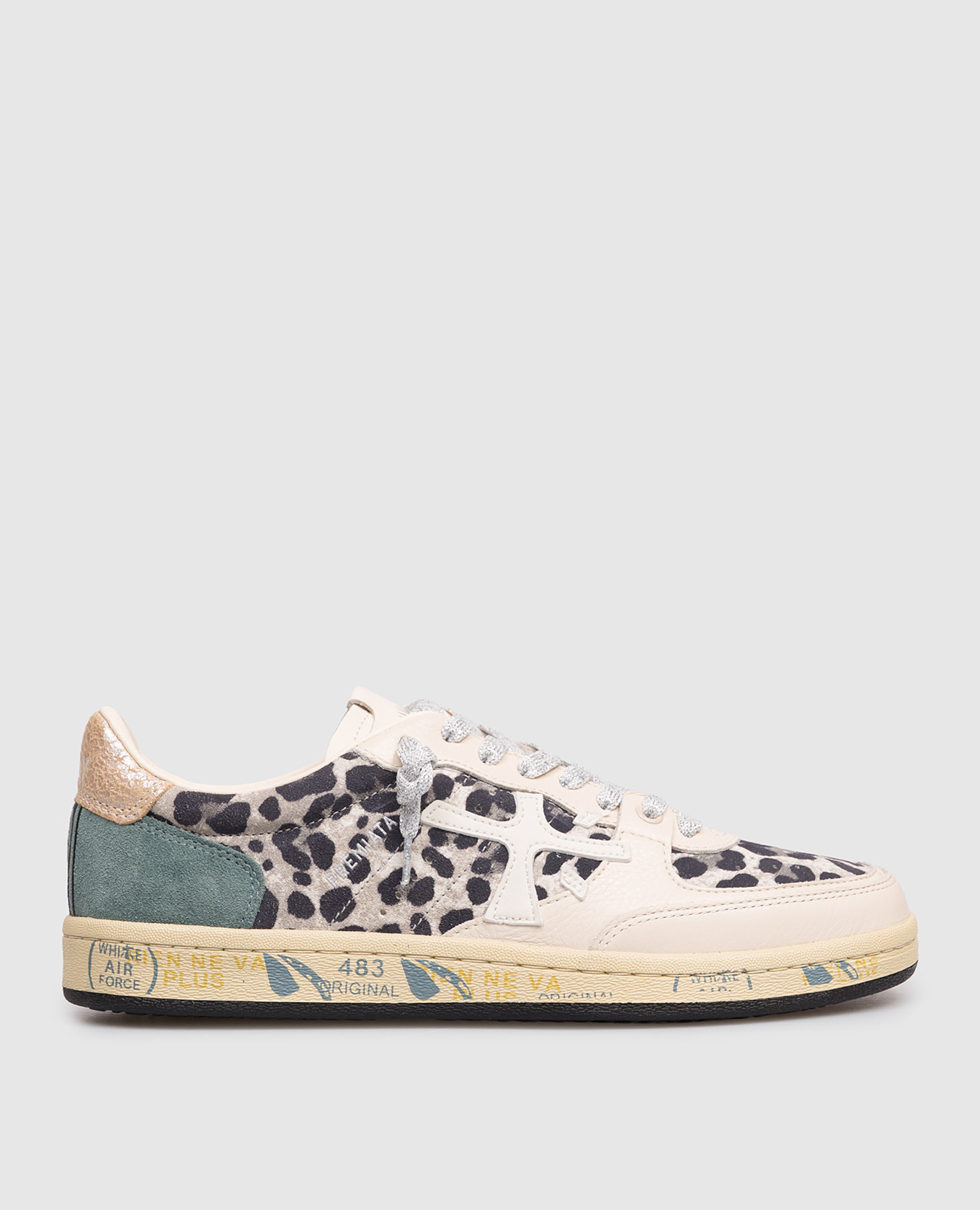 Beige suede sneakers Bskt Clayd with leopard print Premiata
Beige suede sneakers Bskt Clayd with leopard print Premiata