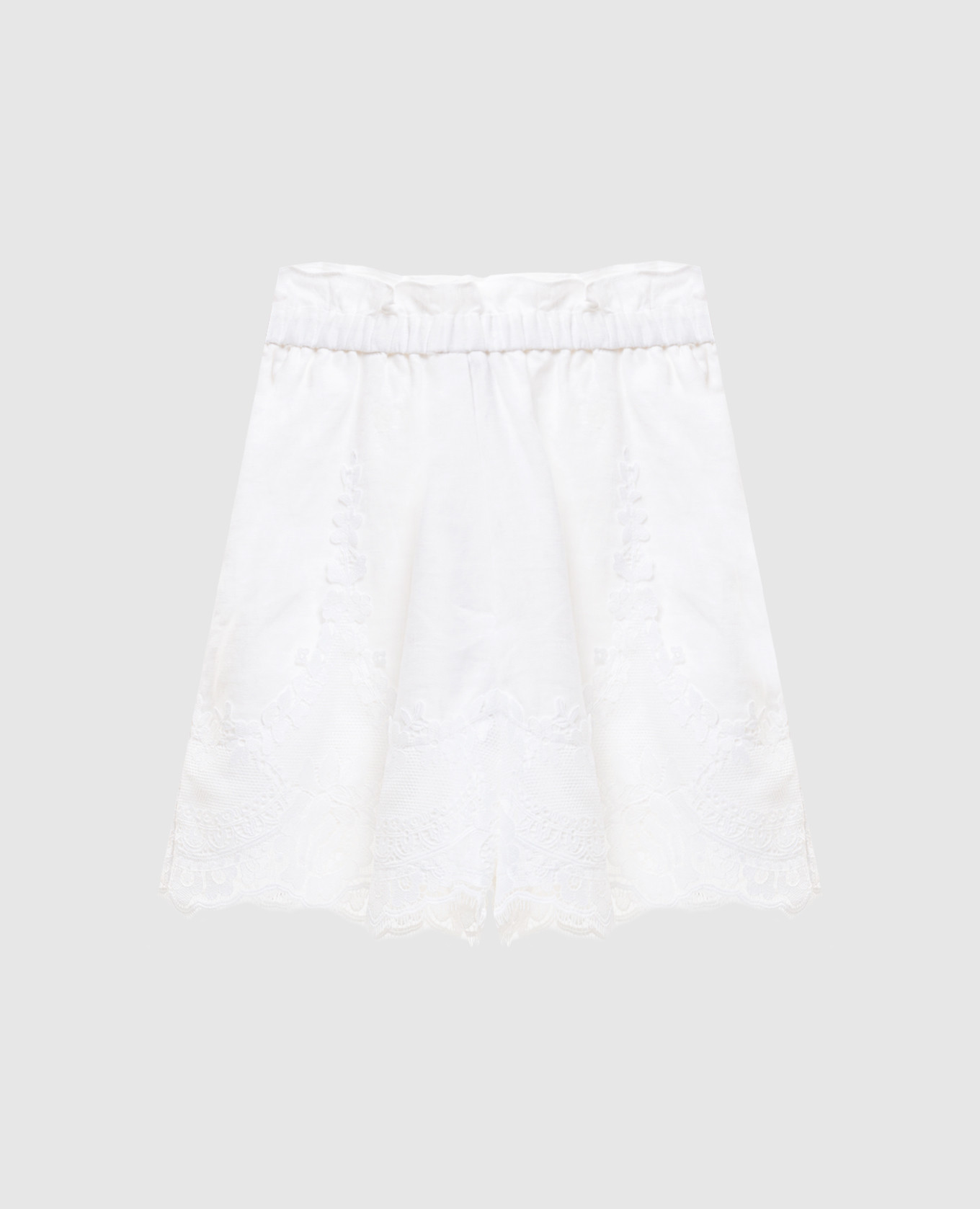White linen shorts with lace Twinset
White linen shorts with lace Twinset