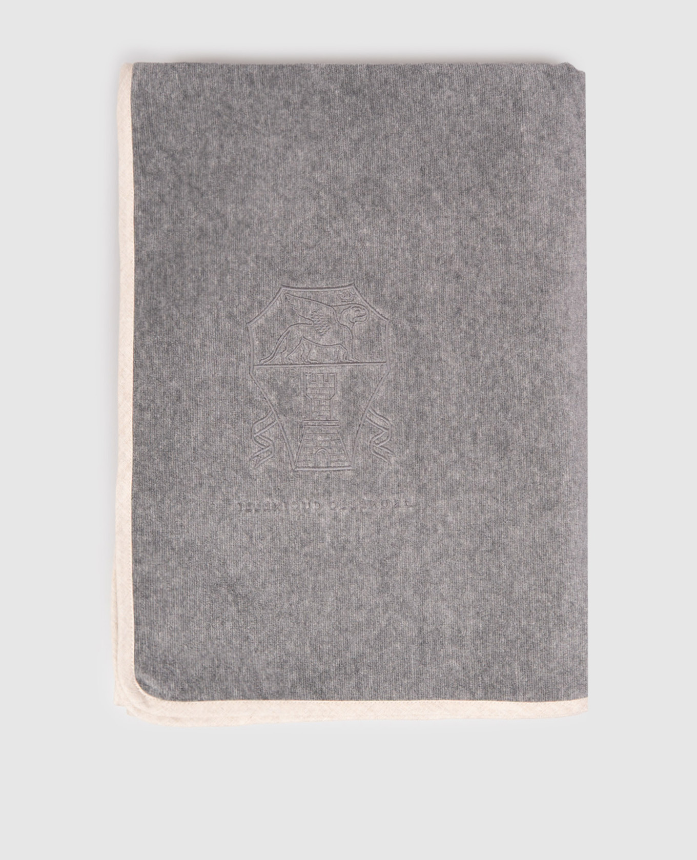 Grey terry towel with logo and emblem embroidery Brunello Cucinelli
Grey terry towel with logo and emblem embroidery Brunello Cucinelli