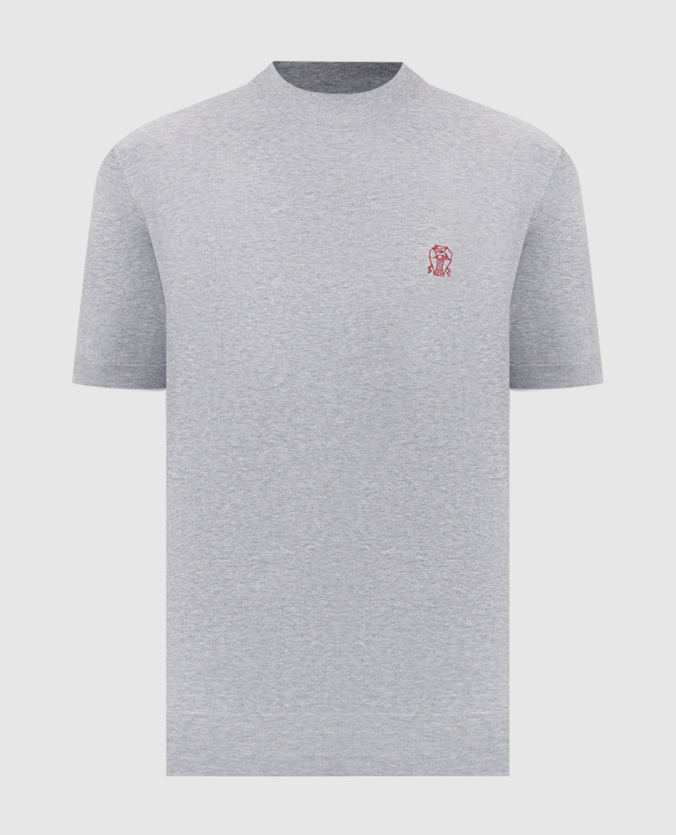 Gray T-shirt with emblem Brunello Cucinelli, Grey
Gray T-shirt with emblem Brunello Cucinelli, Grey
