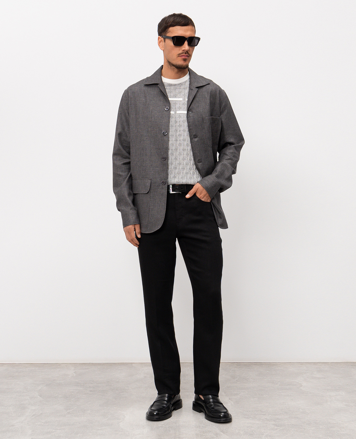 Black linen and silk pants Stefano Ricci
Black linen and silk pants Stefano Ricci