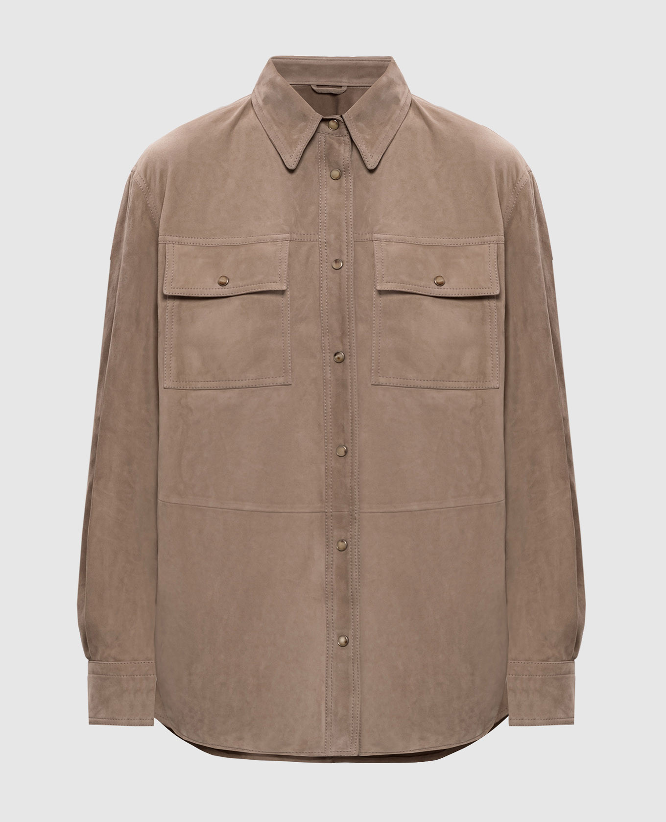 Brown suede shirt with monil chain Brunello Cucinelli
Brown suede shirt with monil chain Brunello Cucinelli