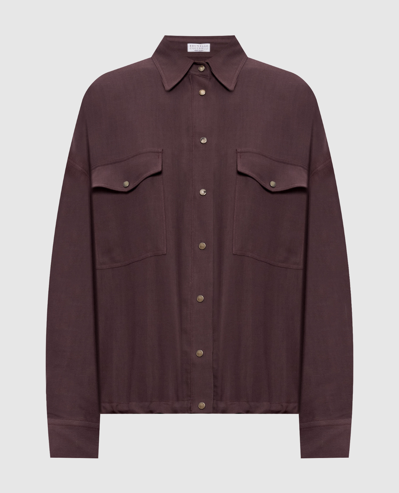 Burgundy shirt with linen Brunello Cucinelli
Burgundy shirt with linen Brunello Cucinelli