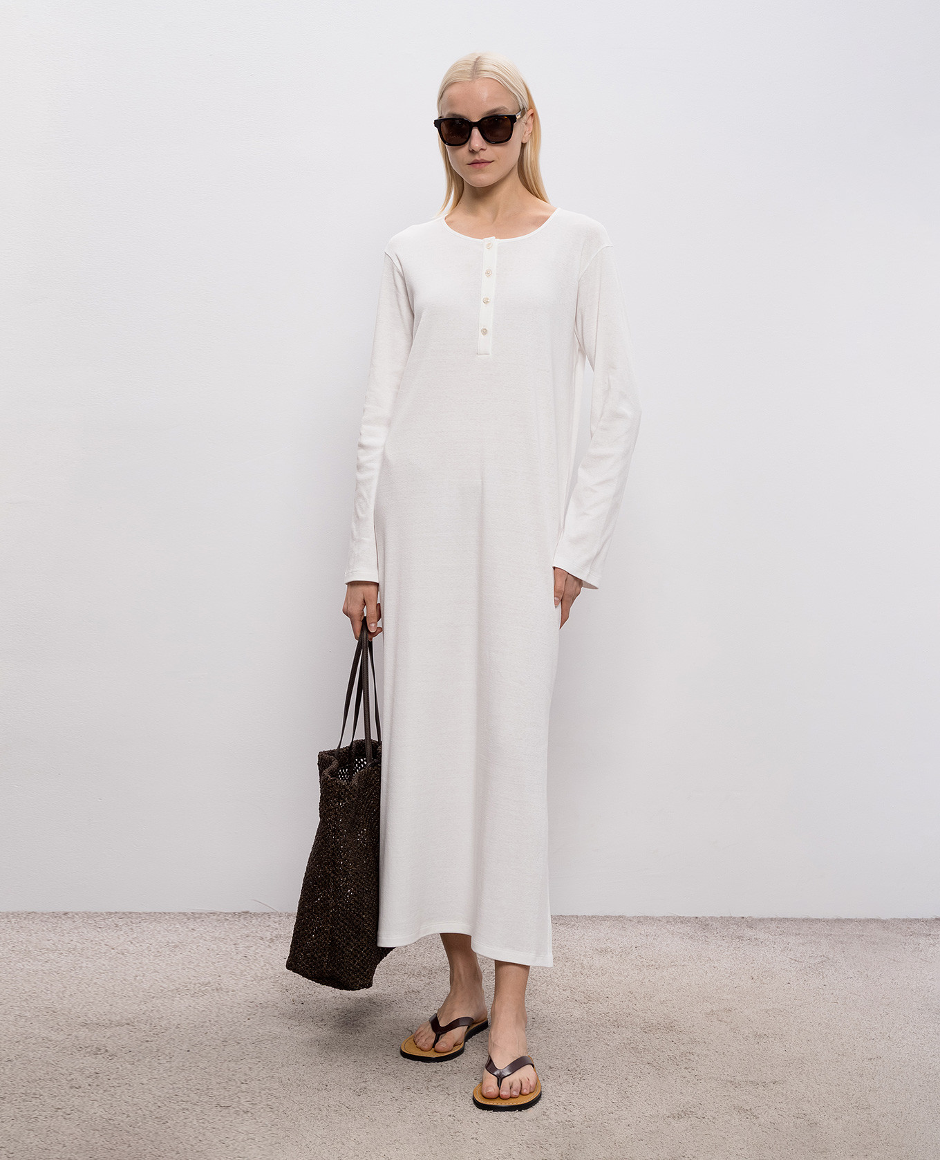 Latoya white midi dress The Row
Latoya white midi dress The Row