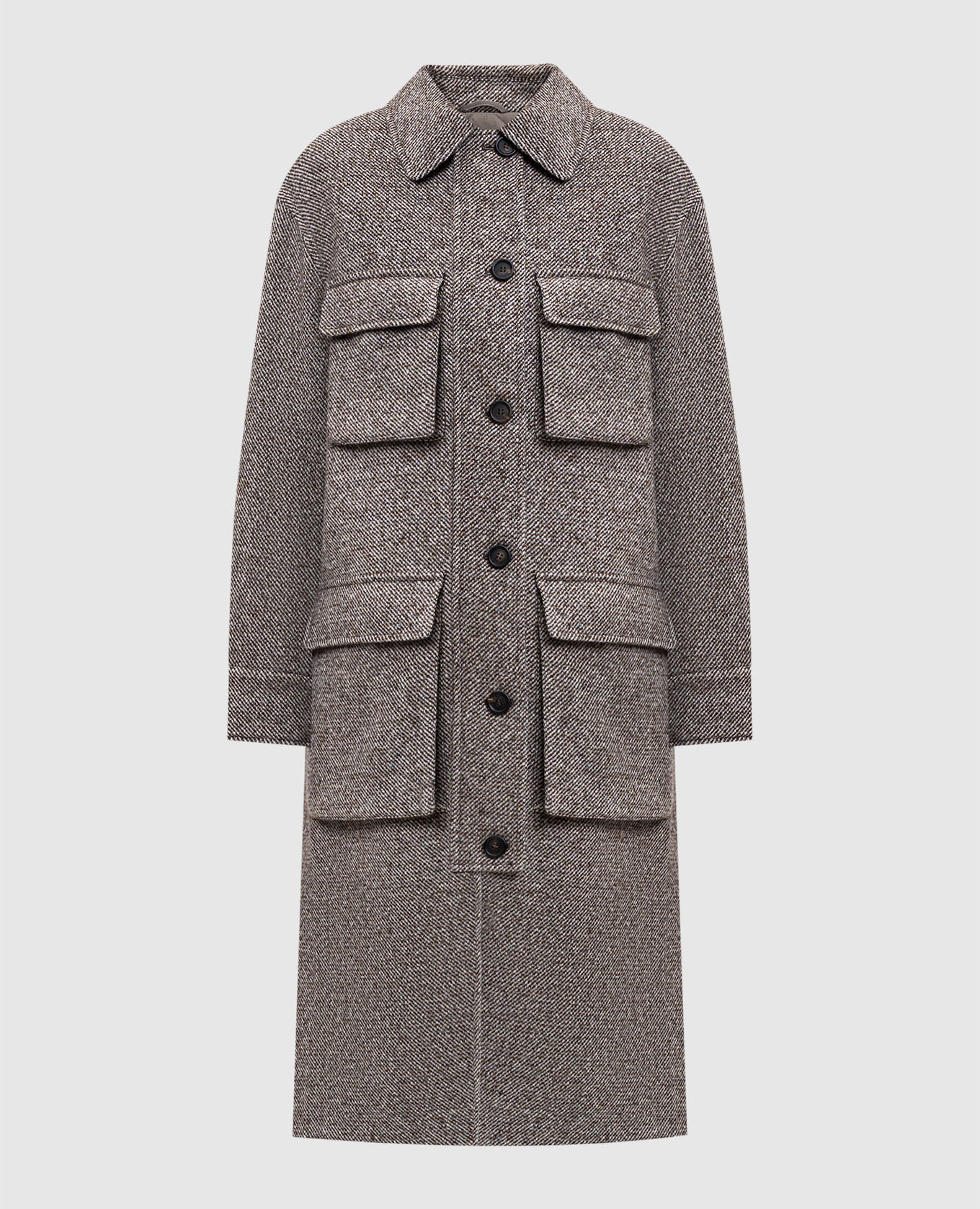 Brown wool and silk coat Brunello Cucinelli
Brown wool and silk coat Brunello Cucinelli